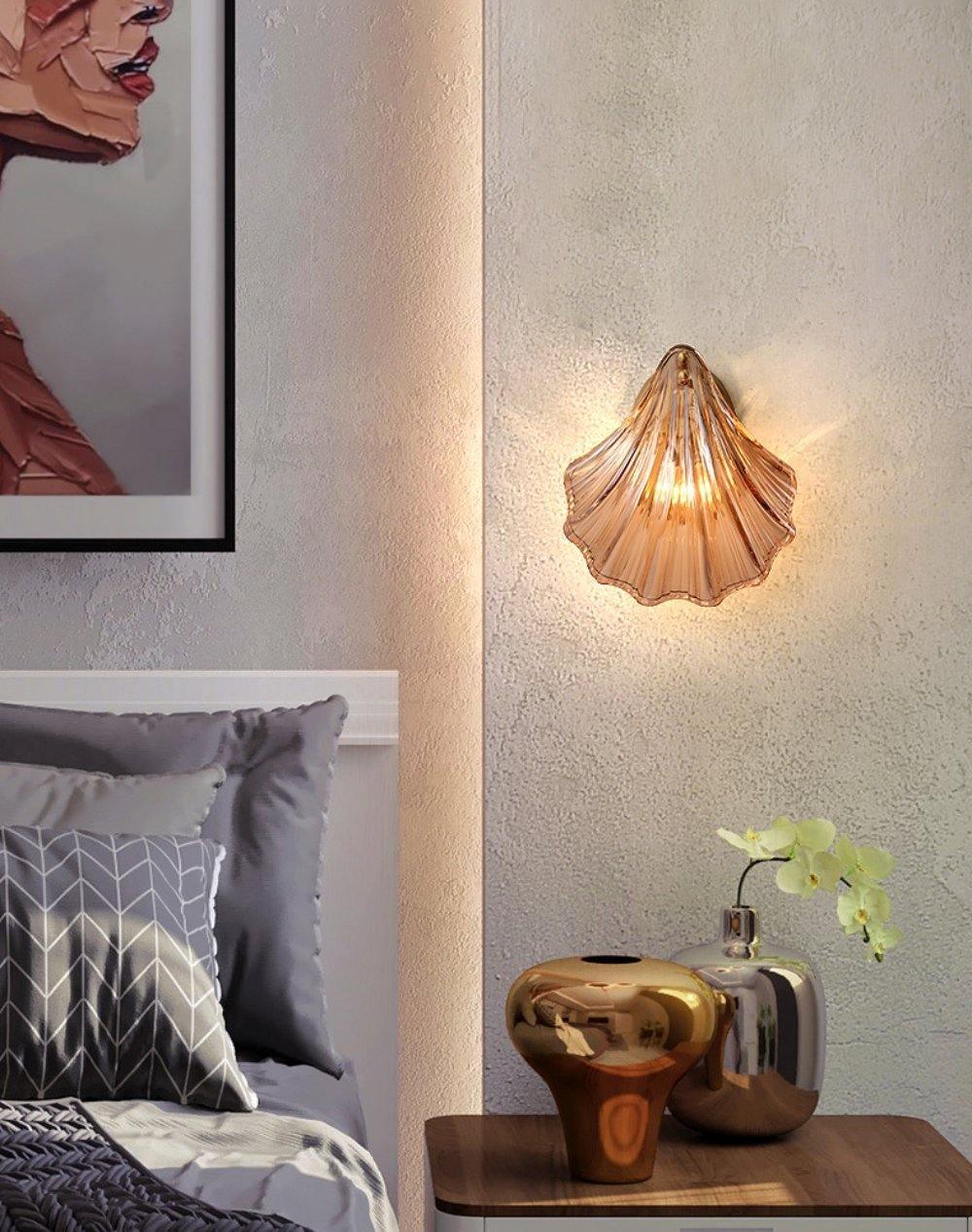 Neo Premium Elegance Brass Glass Wall Light-Neutral Decor
