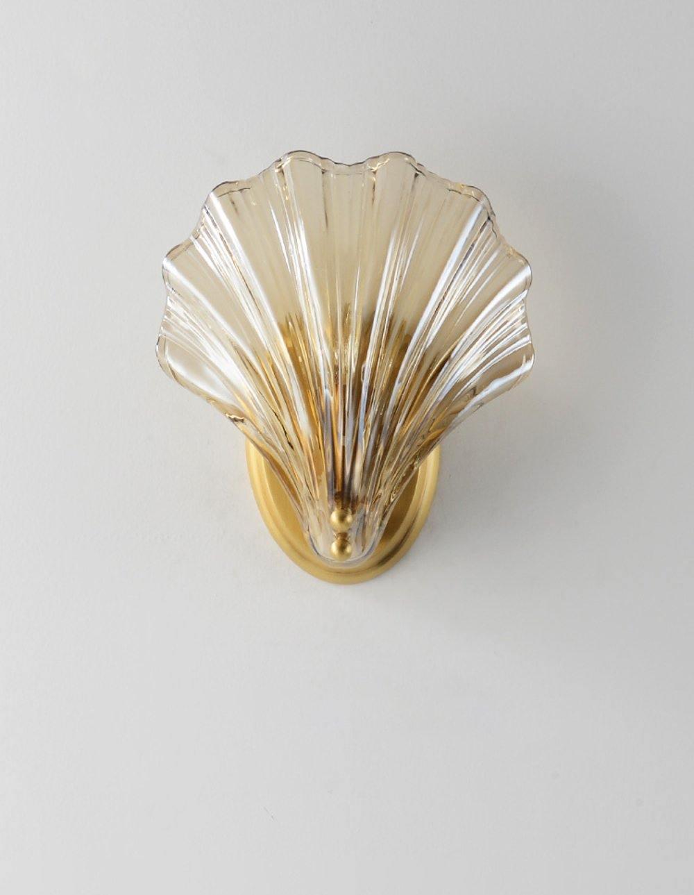 Neo Premium Elegance Brass Glass Wall Light-Neutral Decor