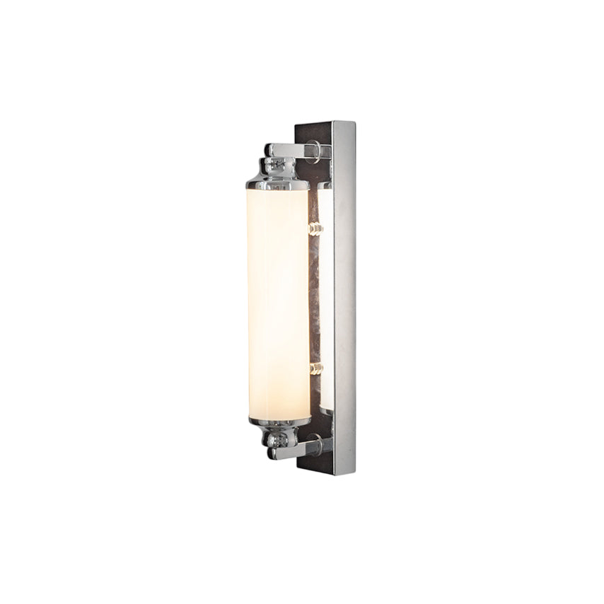 Sheridan Wall Lamp in a modern chrome finish.