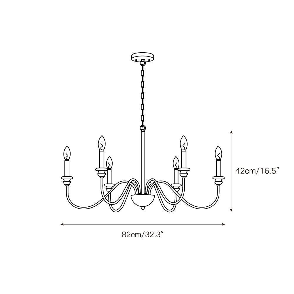Valentina Wooden Chandelier