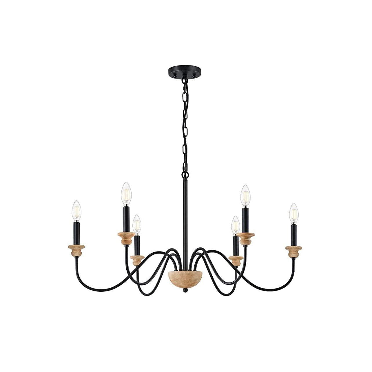 Valentina Wooden Chandelier