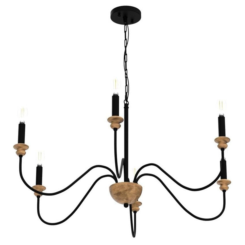 Valentina Wooden Chandelier