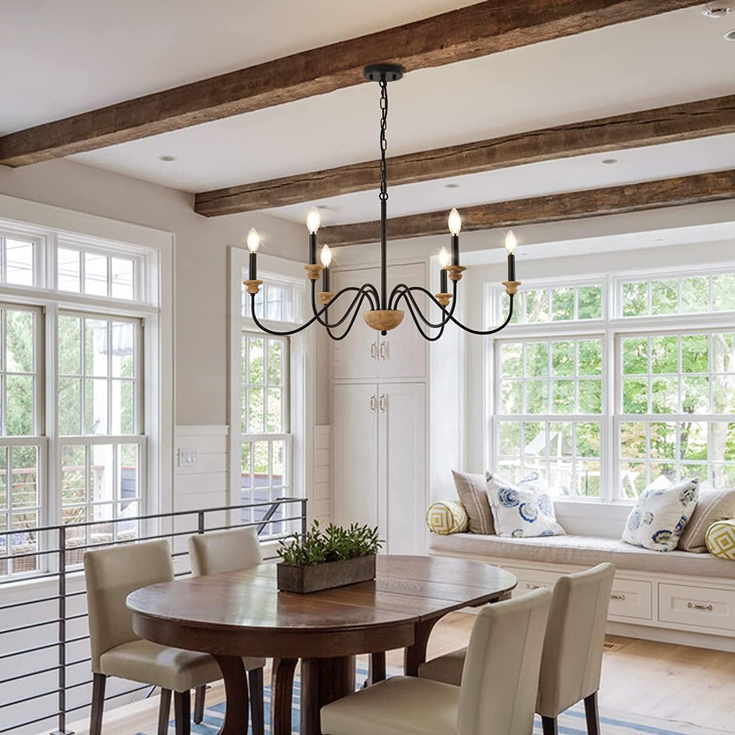 Valentina Wooden Chandelier