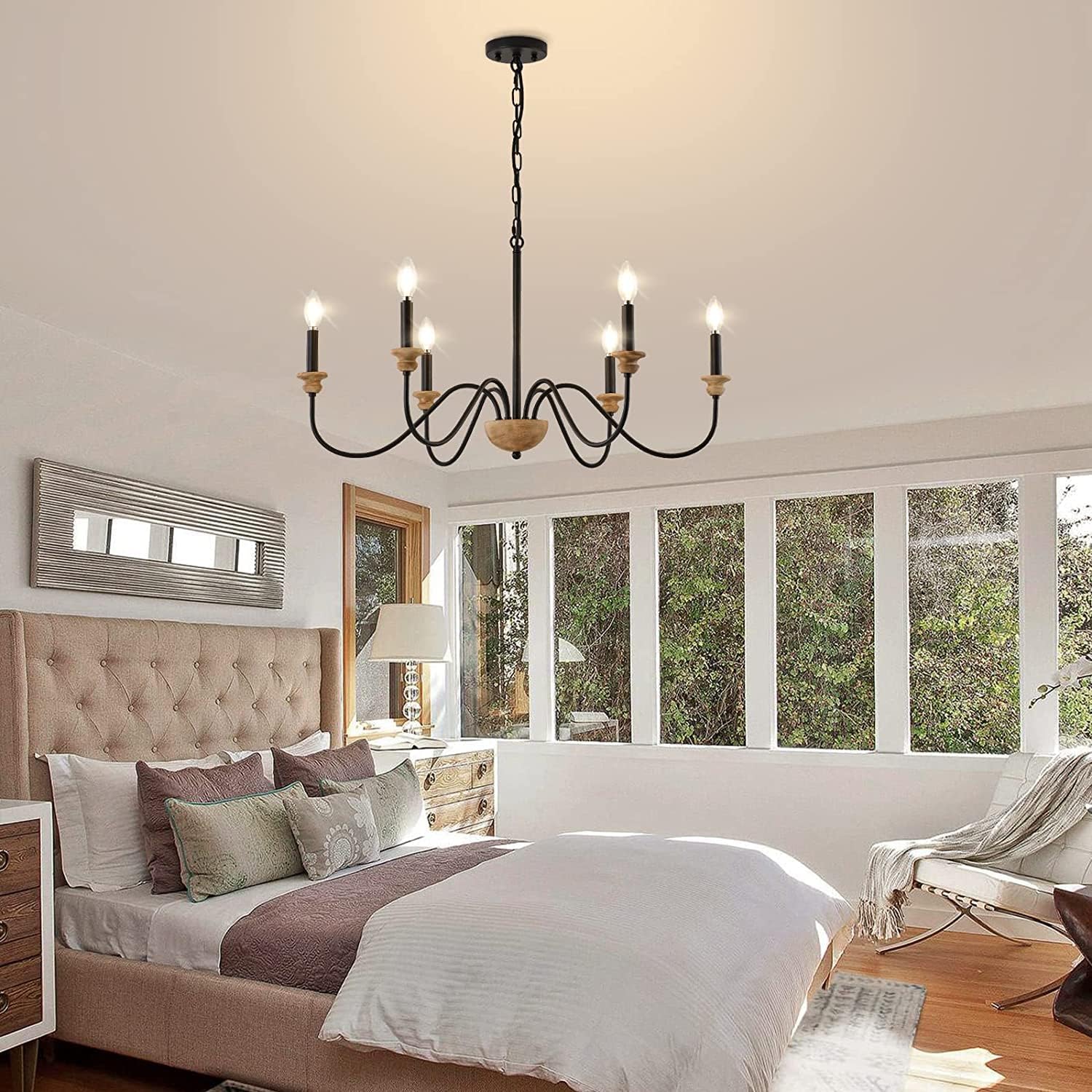 Valentina Wooden Chandelier