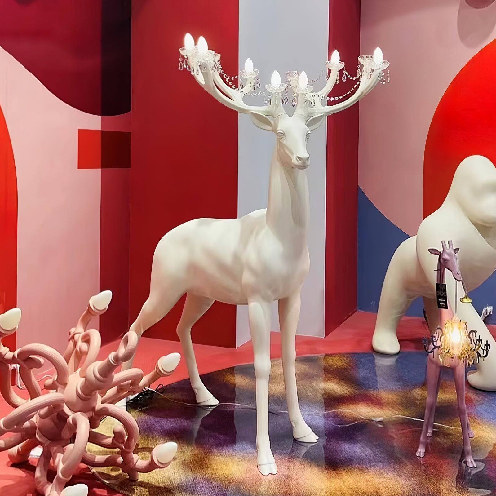 Lixor Floor Lamp Deer Figure Playful Artistic-Neutral Decor