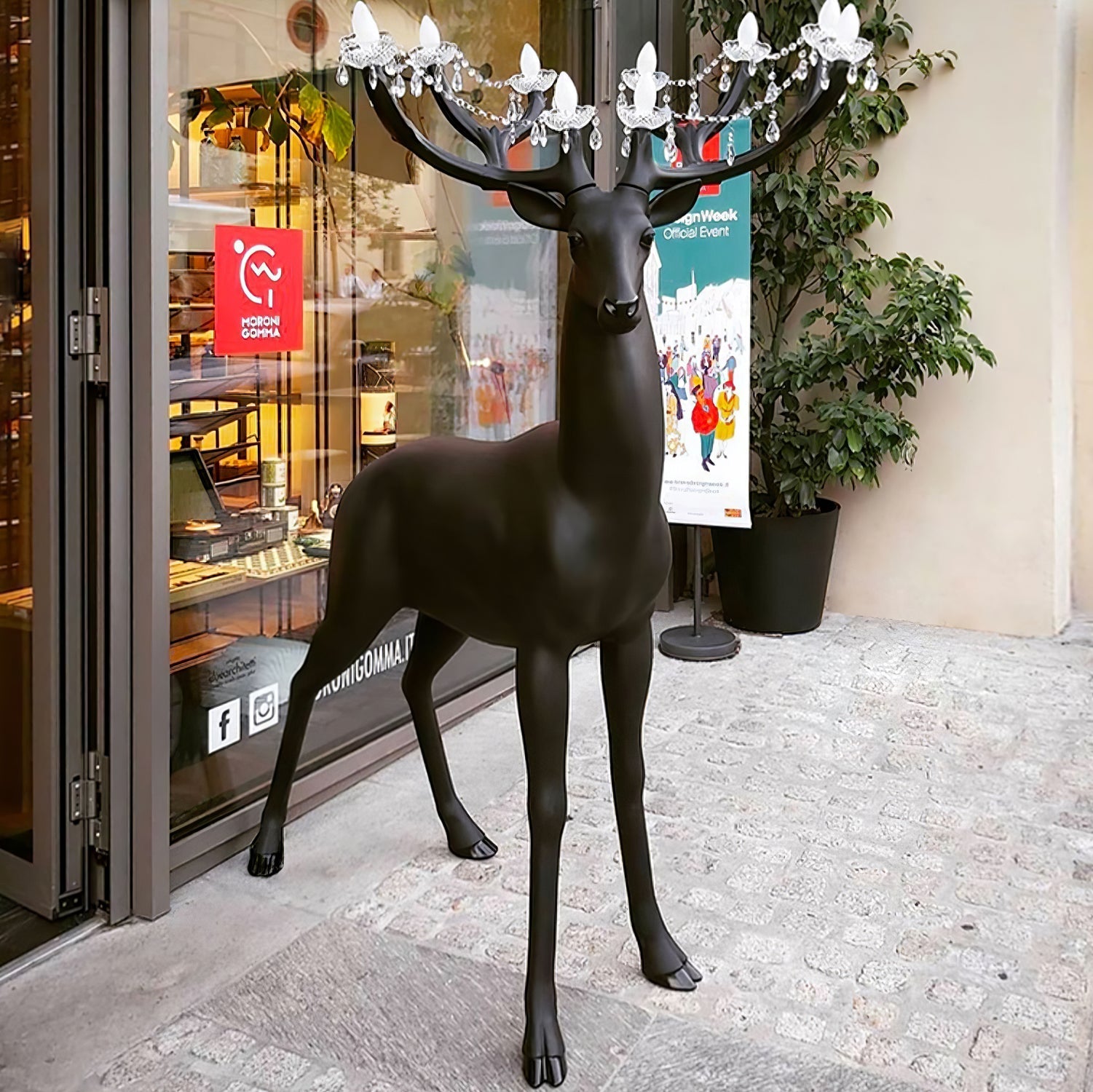 Lixor Floor Lamp Deer Figure Playful Artistic-Neutral Decor