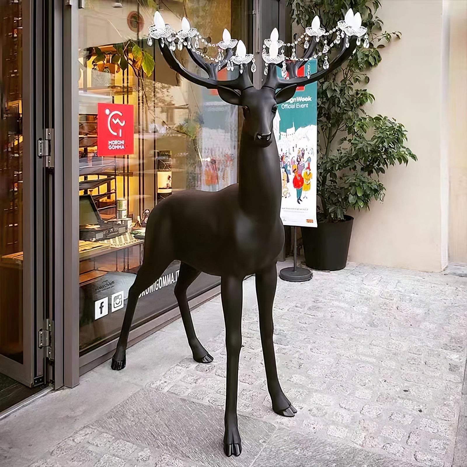 Lixor Floor Lamp Deer Figure Playful Artistic-Neutral Decor