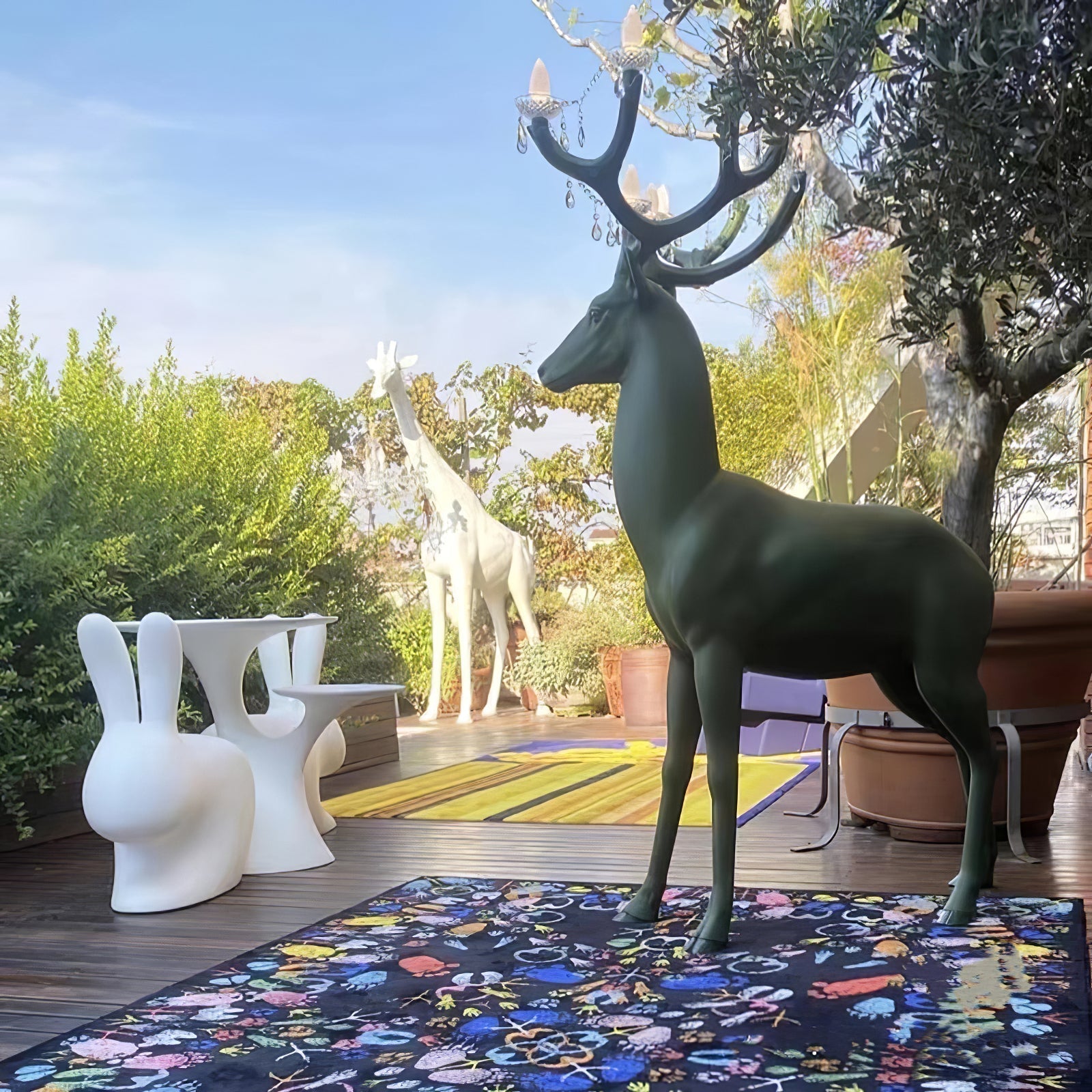 Lixor Floor Lamp Deer Figure Playful Artistic-Neutral Decor