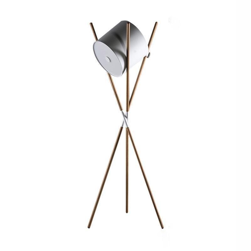 Liveny Contemporary Wood Floor Lamp-Neutral Decor