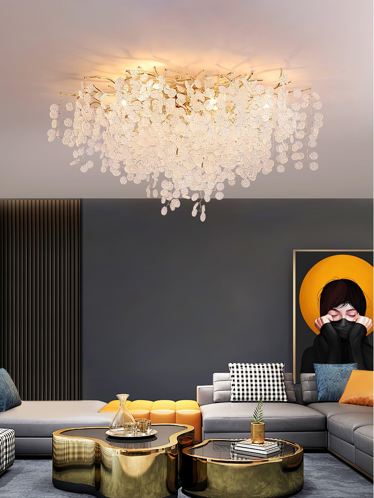 Glenor Luxury Aluminum Ceiling Lamp-Neutral Decor