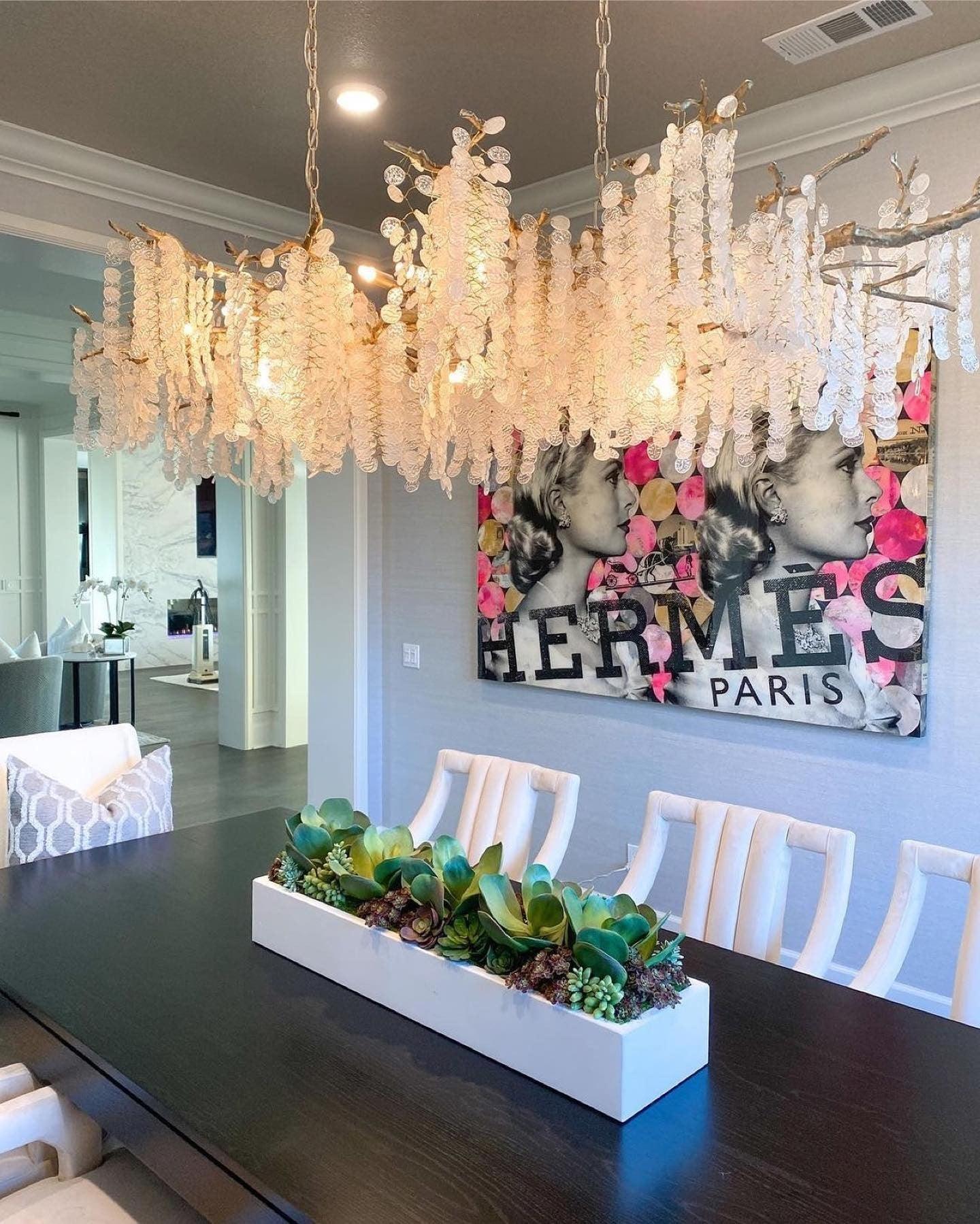 Miralyn Pendant Lamp Crystal Dewdrop-Neutral Decor