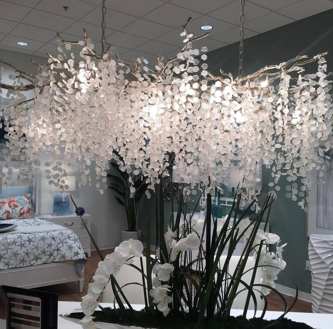 Miralyn Pendant Lamp Crystal Dewdrop-Neutral Decor