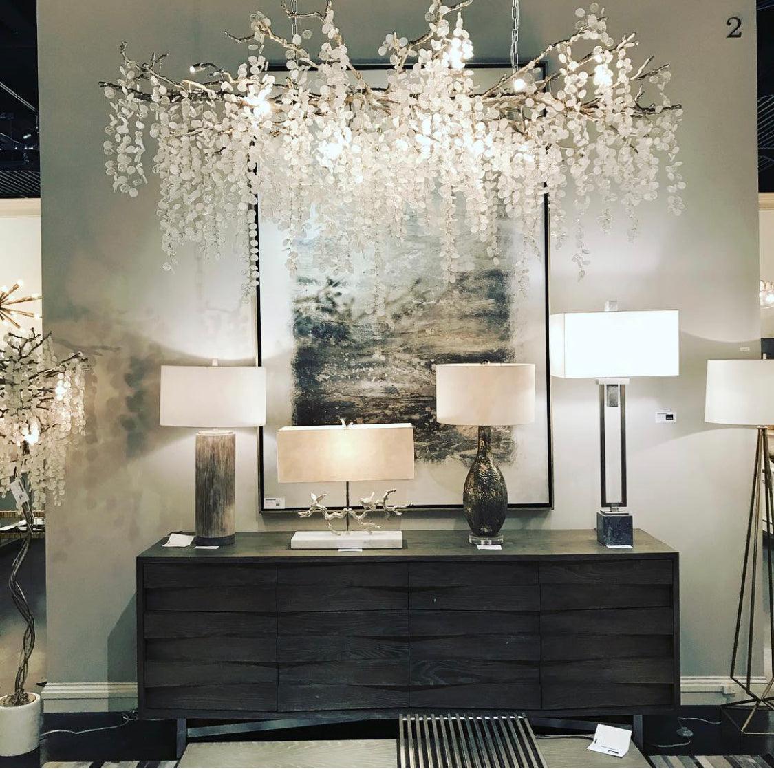 Miralyn Pendant Lamp Crystal Dewdrop-Neutral Decor