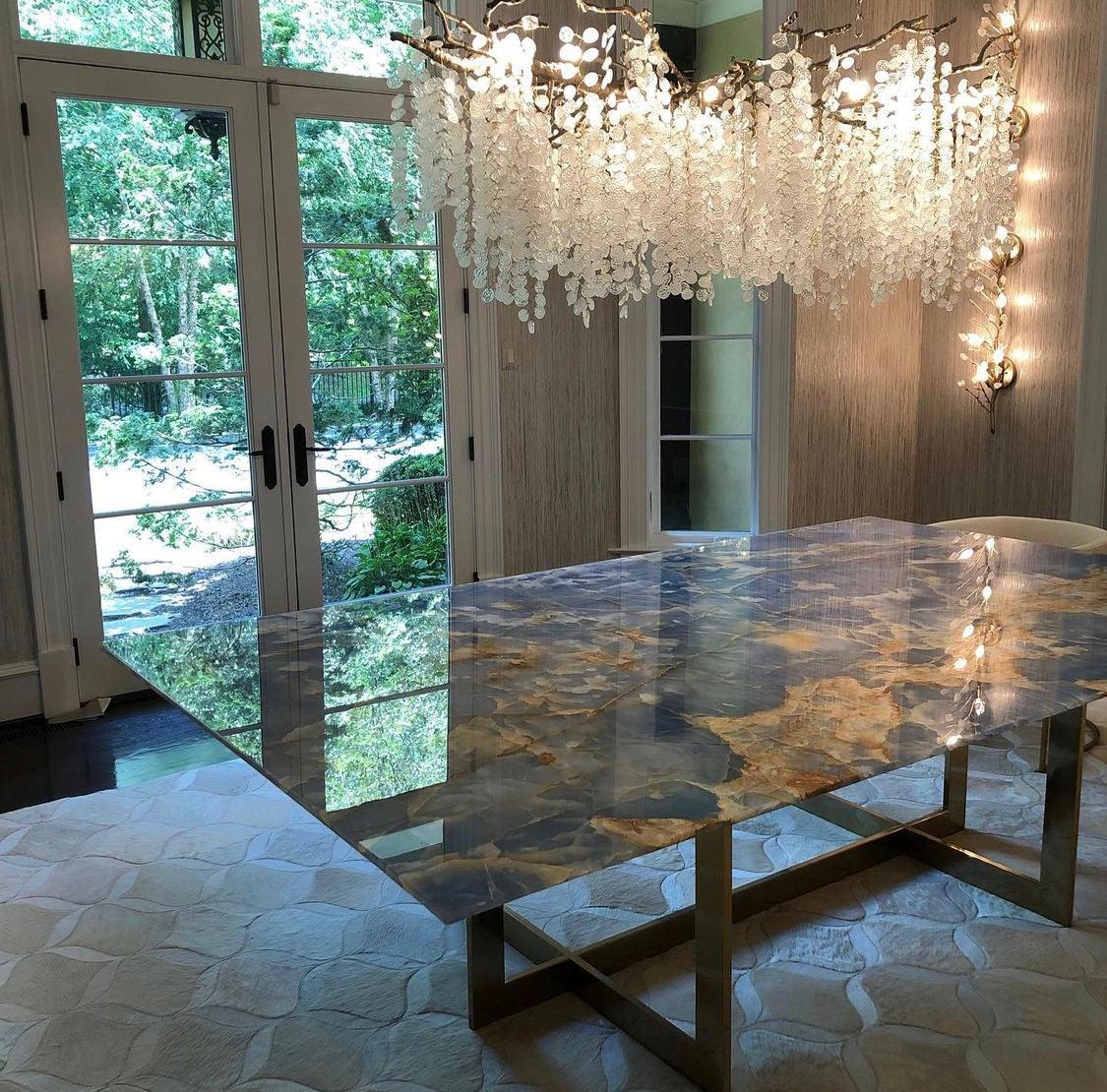 Miralyn Pendant Lamp Crystal Dewdrop-Neutral Decor