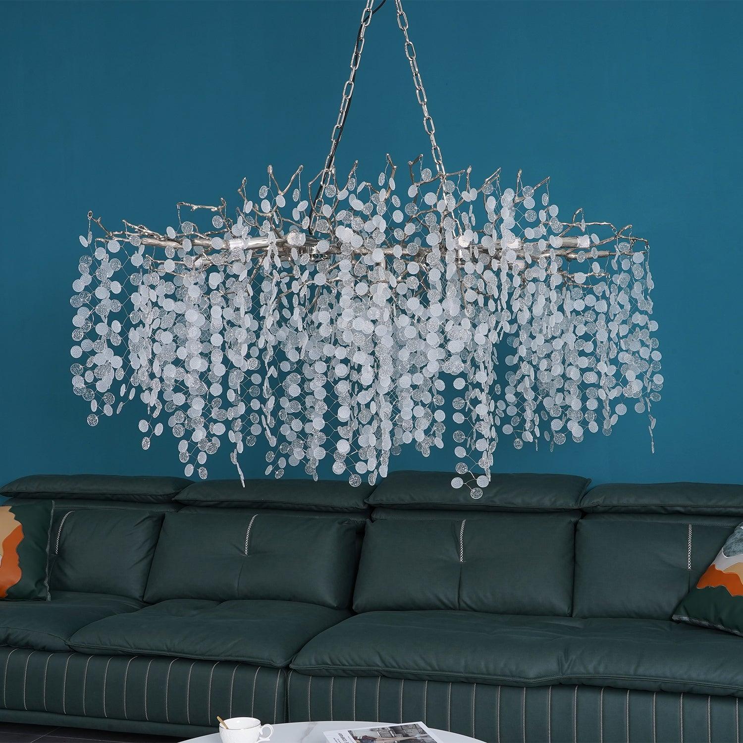 Miralyn Pendant Lamp Crystal Dewdrop-Neutral Decor