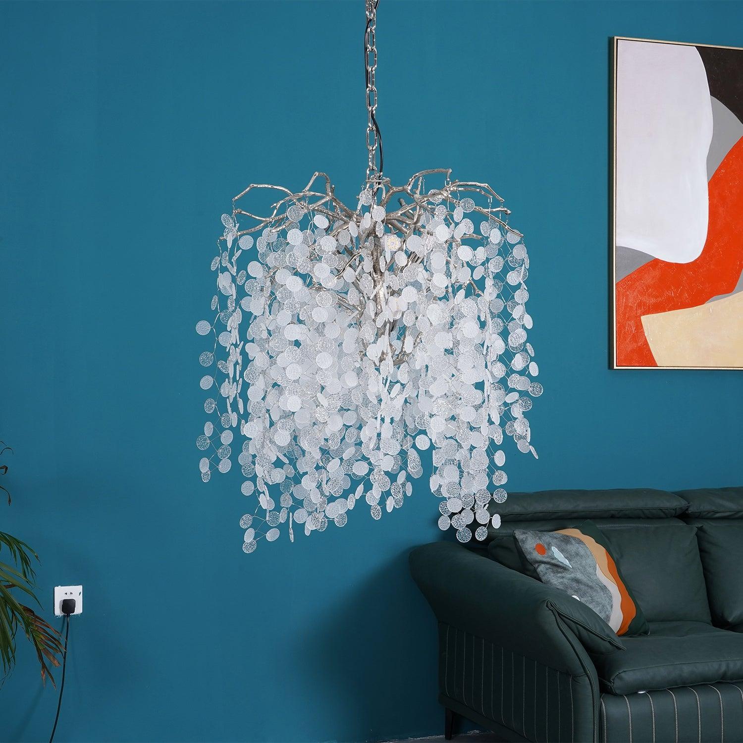 Miralyn Pendant Lamp Crystal Dewdrop-Neutral Decor