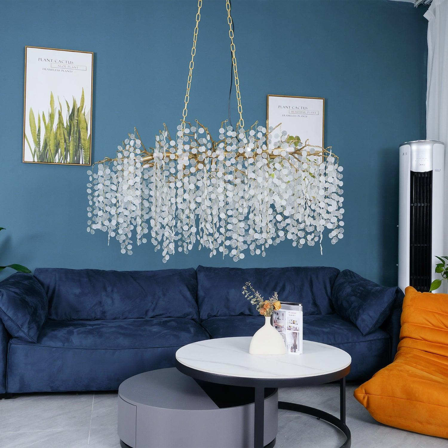 Miralyn Pendant Lamp Crystal Dewdrop-Neutral Decor