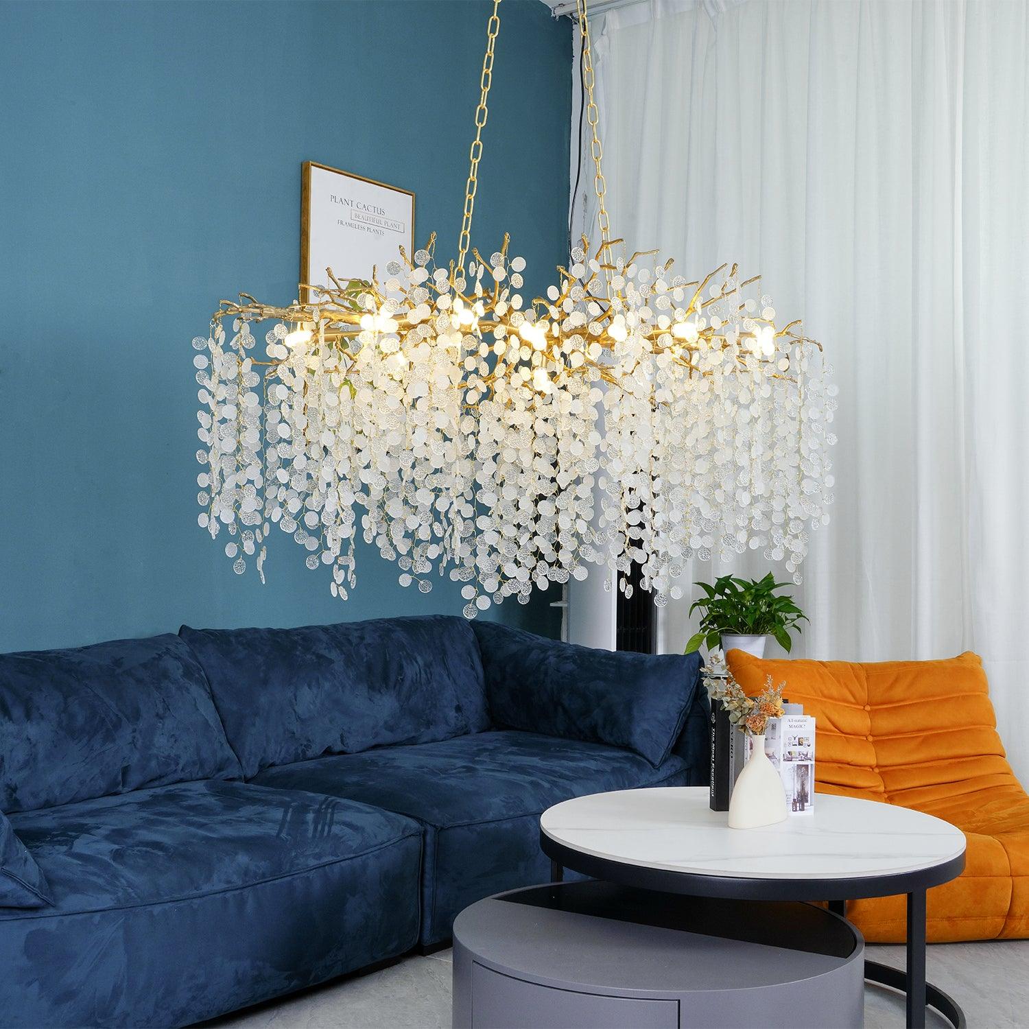 Miralyn Pendant Lamp Crystal Dewdrop-Neutral Decor