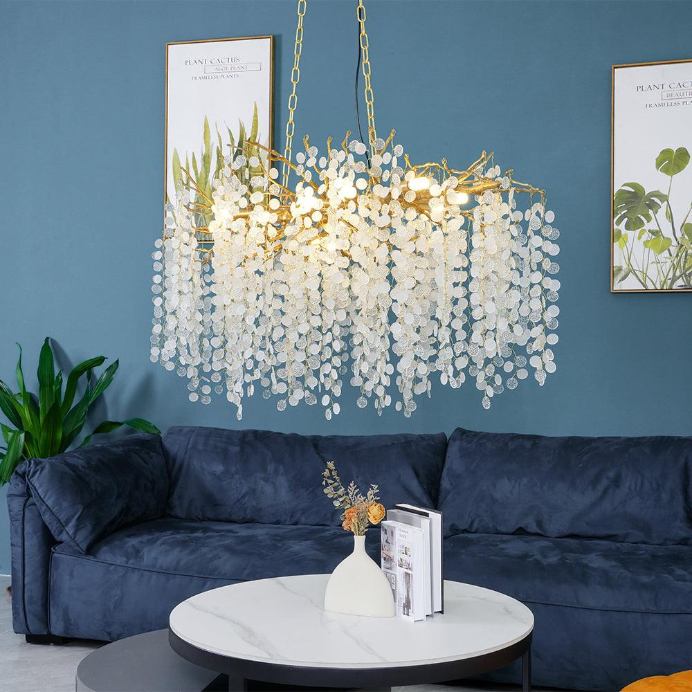 Miralyn Pendant Lamp Crystal Dewdrop-Neutral Decor