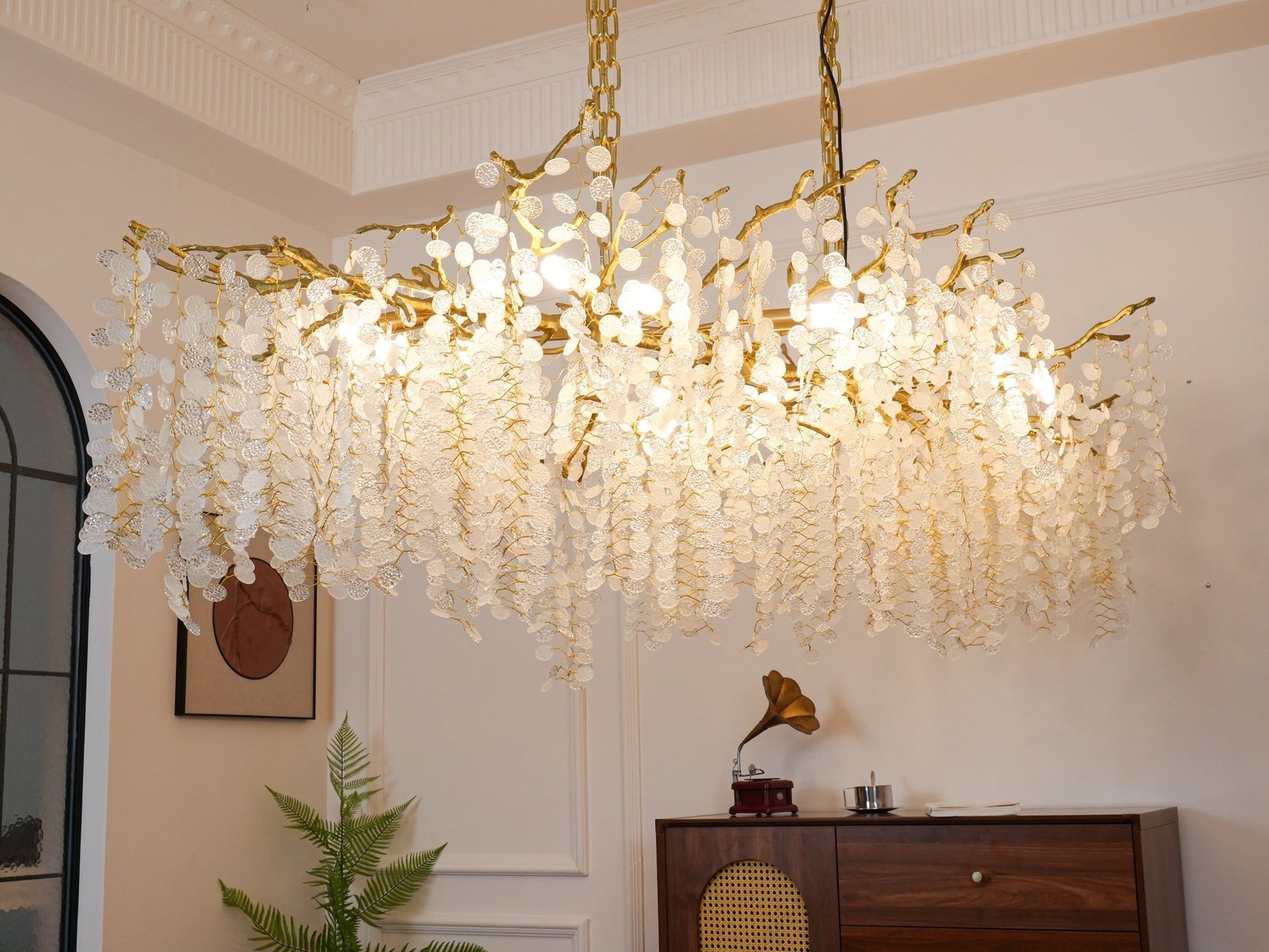 Miralyn Pendant Lamp Crystal Dewdrop-Neutral Decor