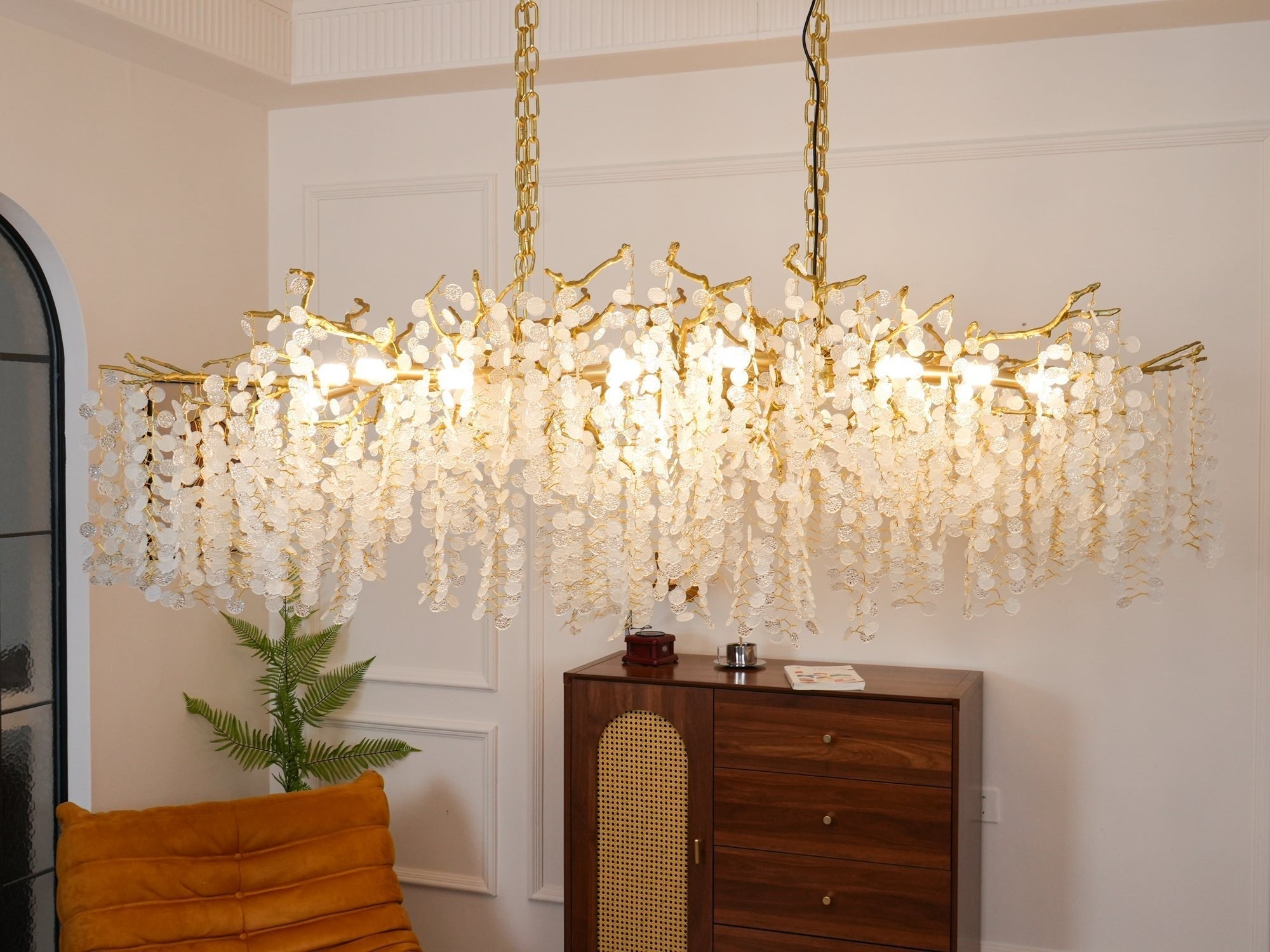 Miralyn Pendant Lamp Crystal Dewdrop-Neutral Decor