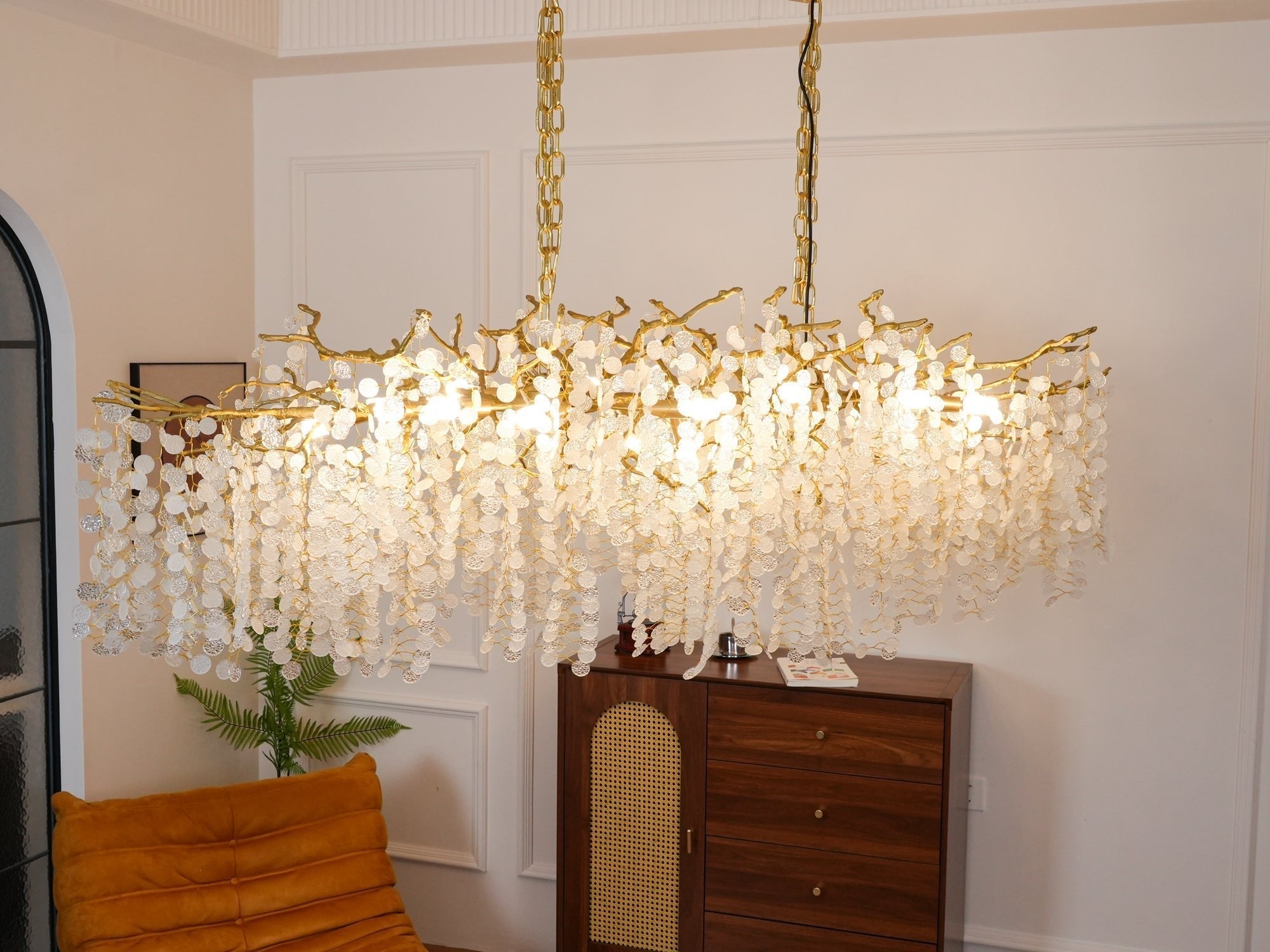Miralyn Pendant Lamp Crystal Dewdrop-Neutral Decor