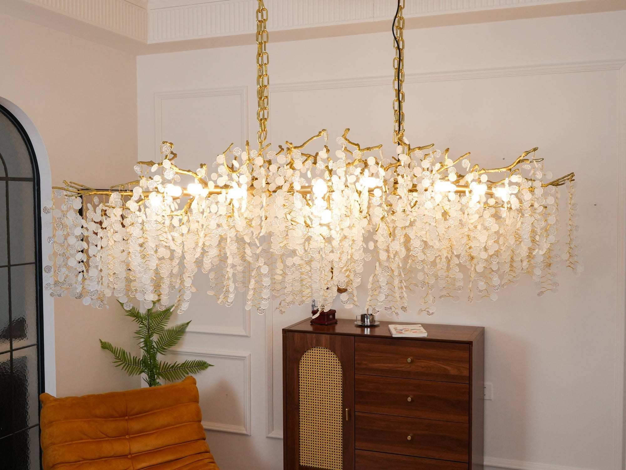 Miralyn Pendant Lamp Crystal Dewdrop-Neutral Decor