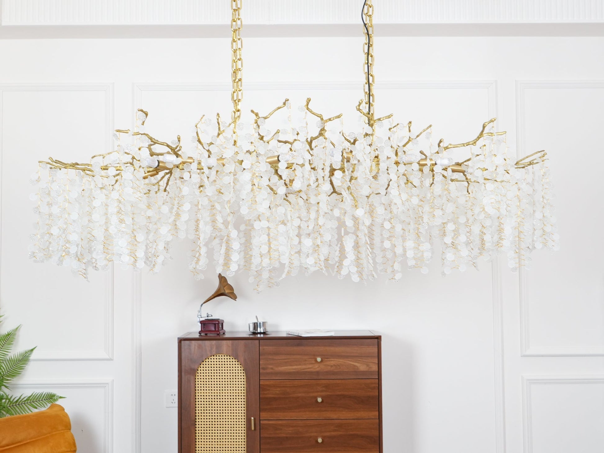 Miralyn Pendant Lamp Crystal Dewdrop-Neutral Decor
