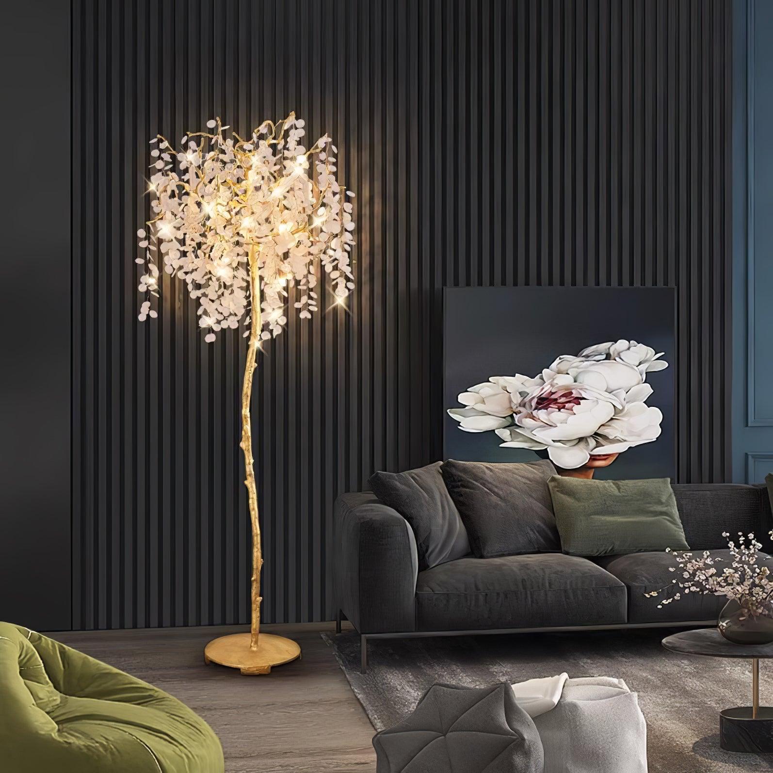 Arsorir Glass Tree Floor Lamp-Neutral Decor