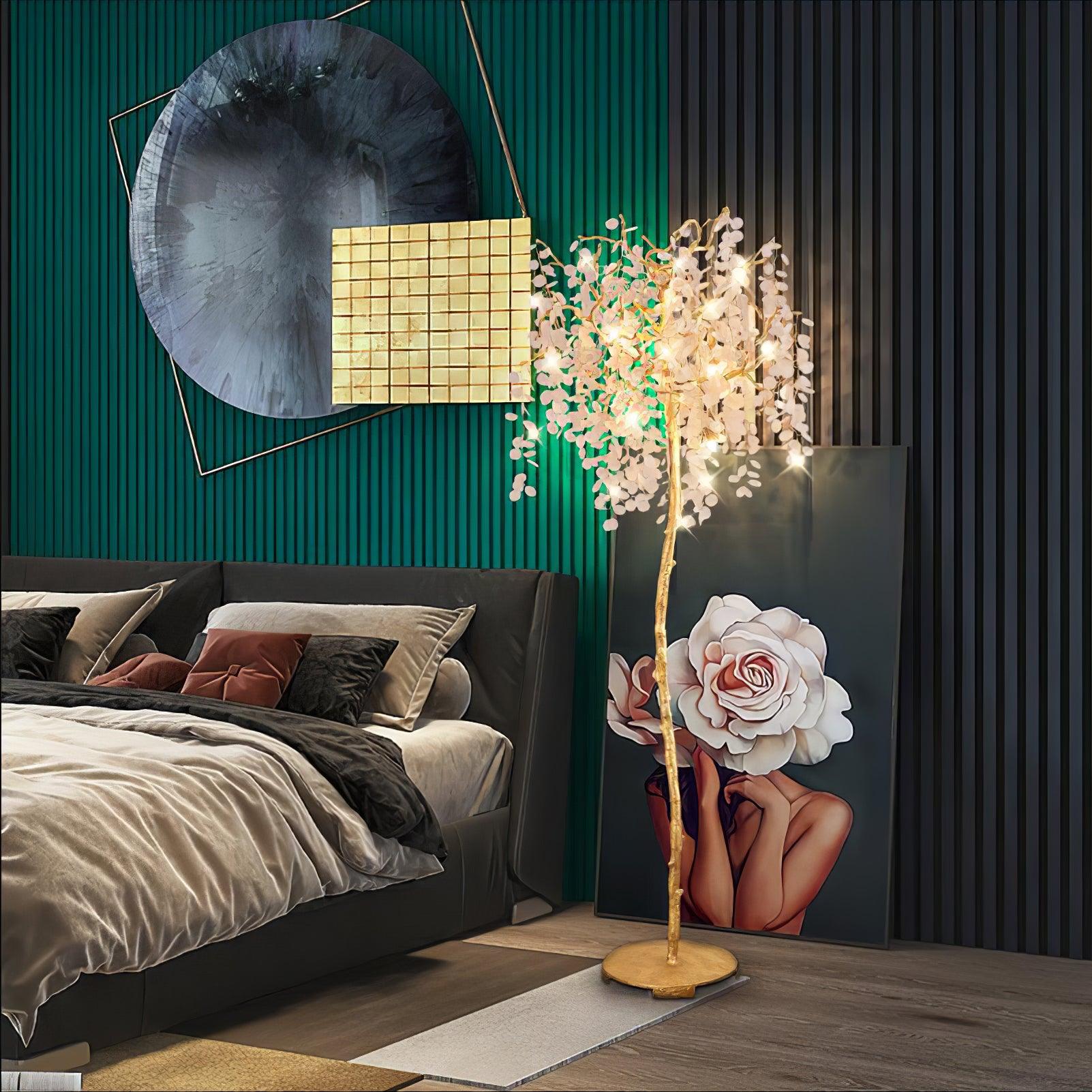 Arsorir Glass Tree Floor Lamp-Neutral Decor