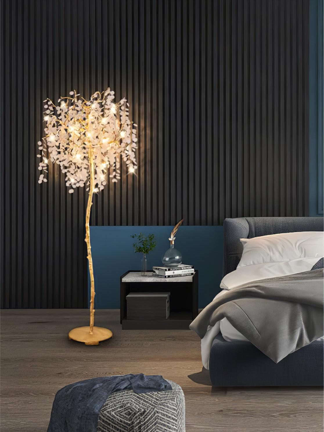 Arsorir Glass Tree Floor Lamp-Neutral Decor