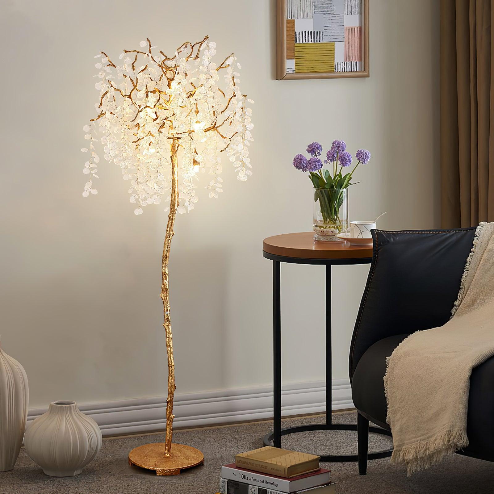 Arsorir Glass Tree Floor Lamp-Neutral Decor