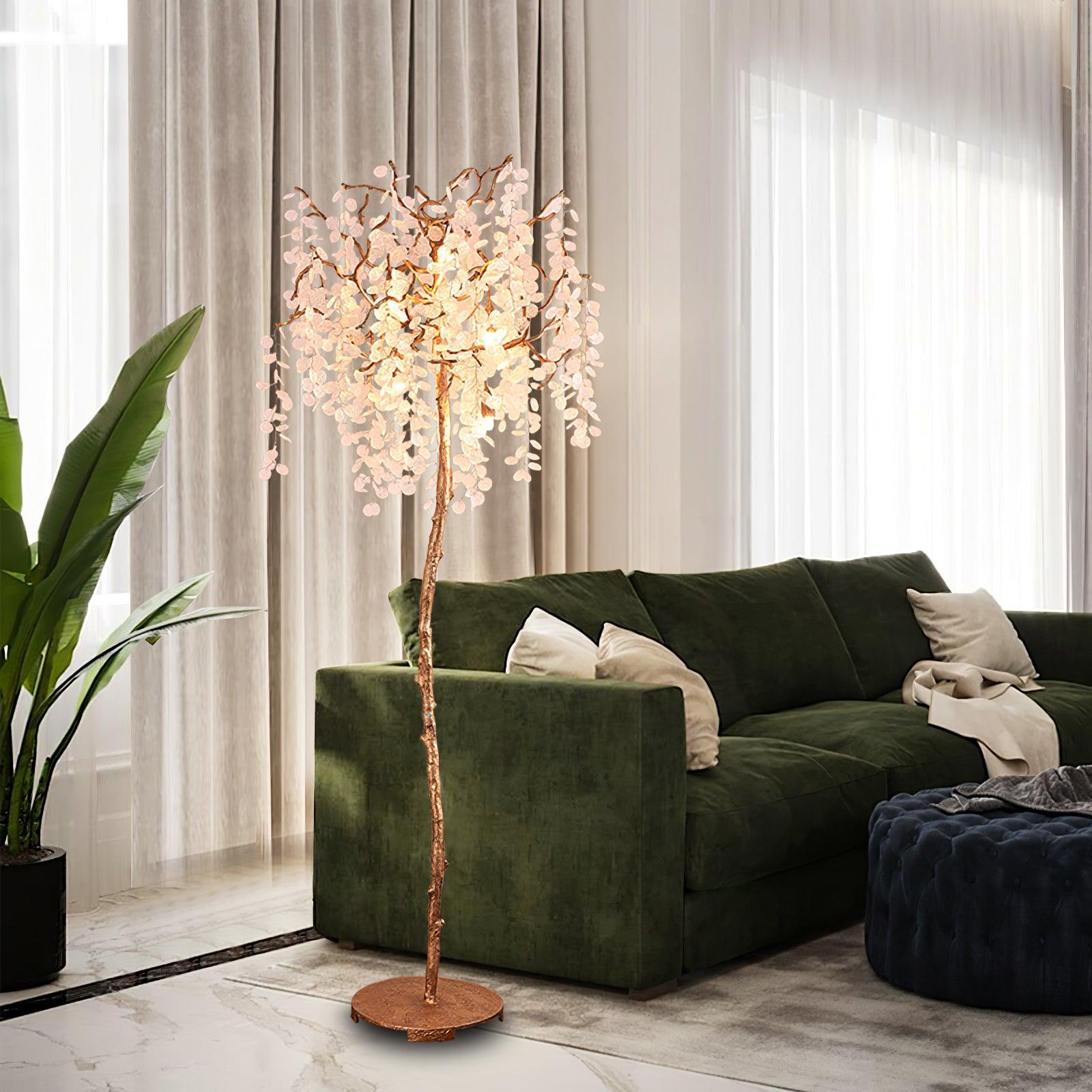Arsorir Glass Tree Floor Lamp-Neutral Decor