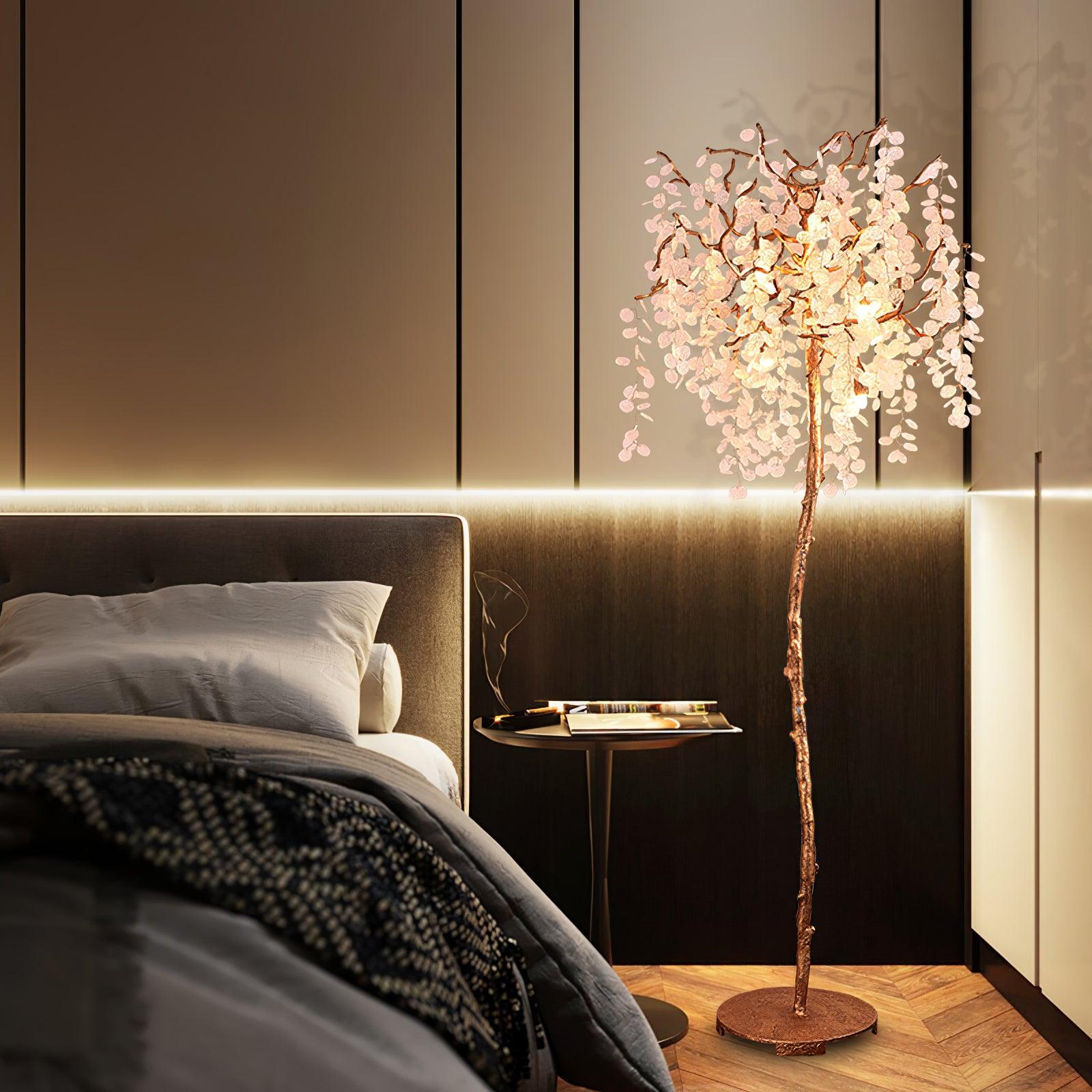 Arsorir Glass Tree Floor Lamp-Neutral Decor