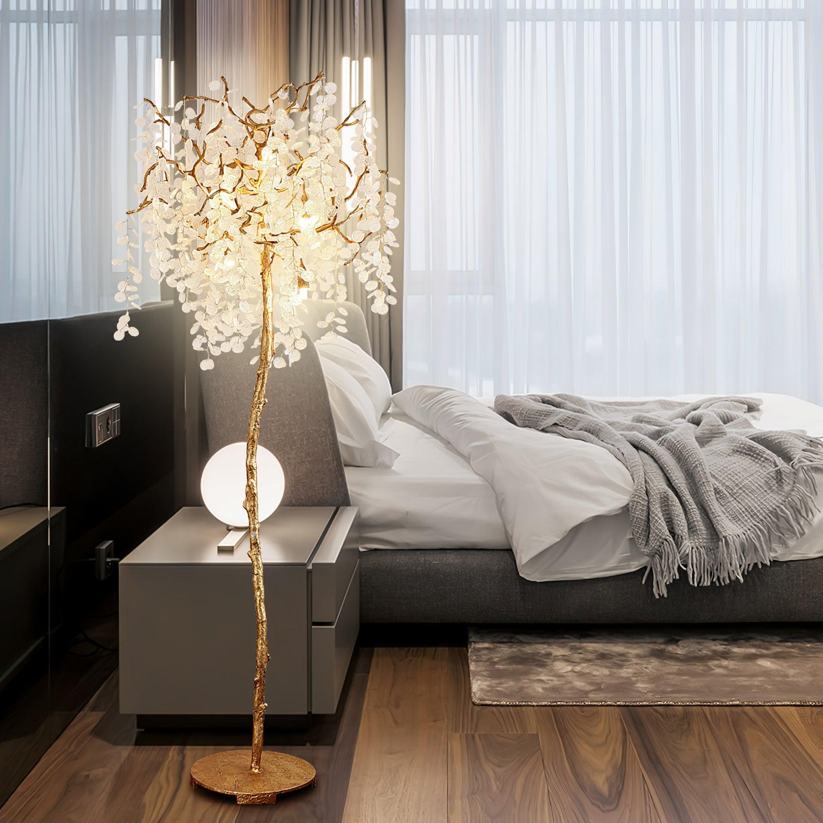 Arsorir Glass Tree Floor Lamp-Neutral Decor