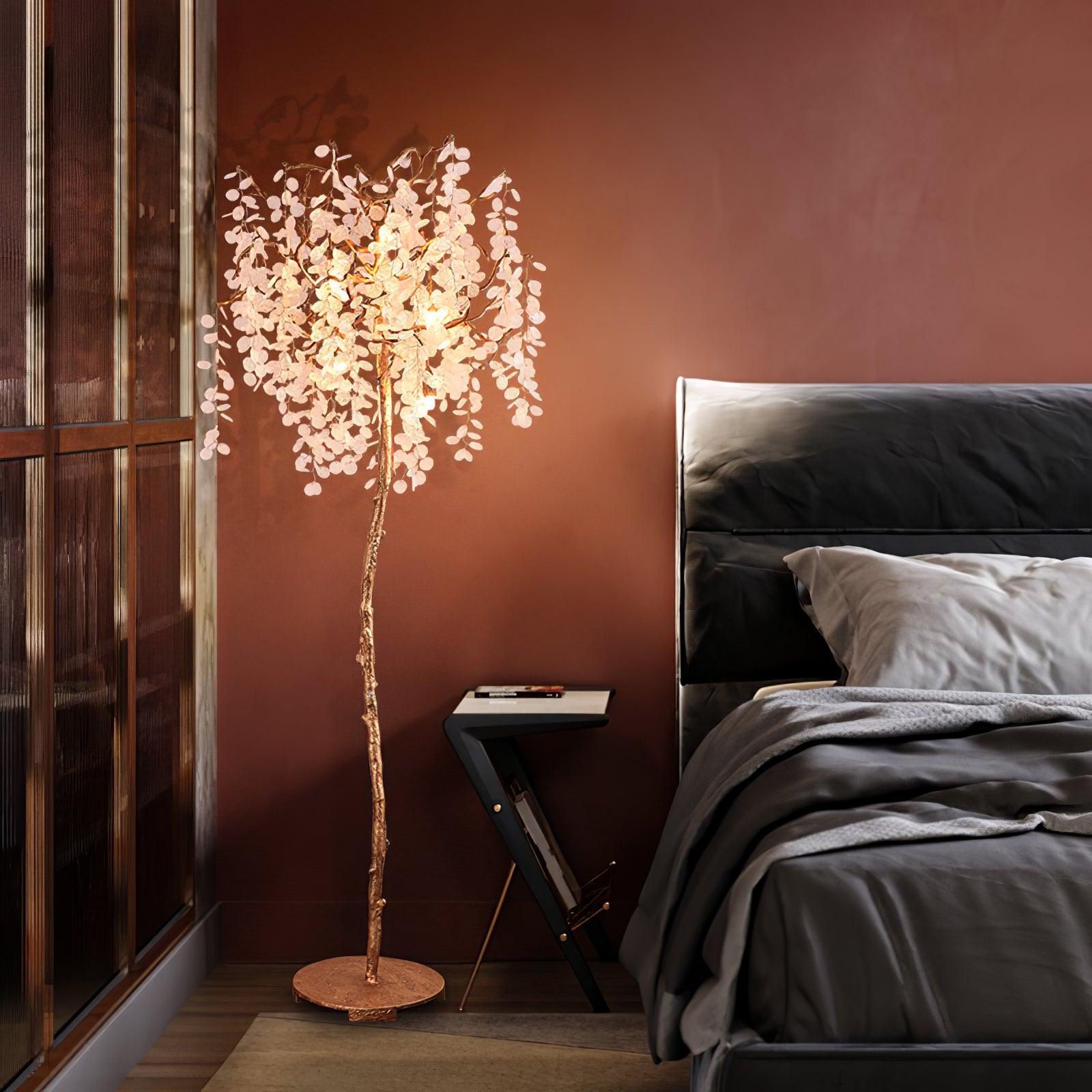 Arsorir Glass Tree Floor Lamp-Neutral Decor