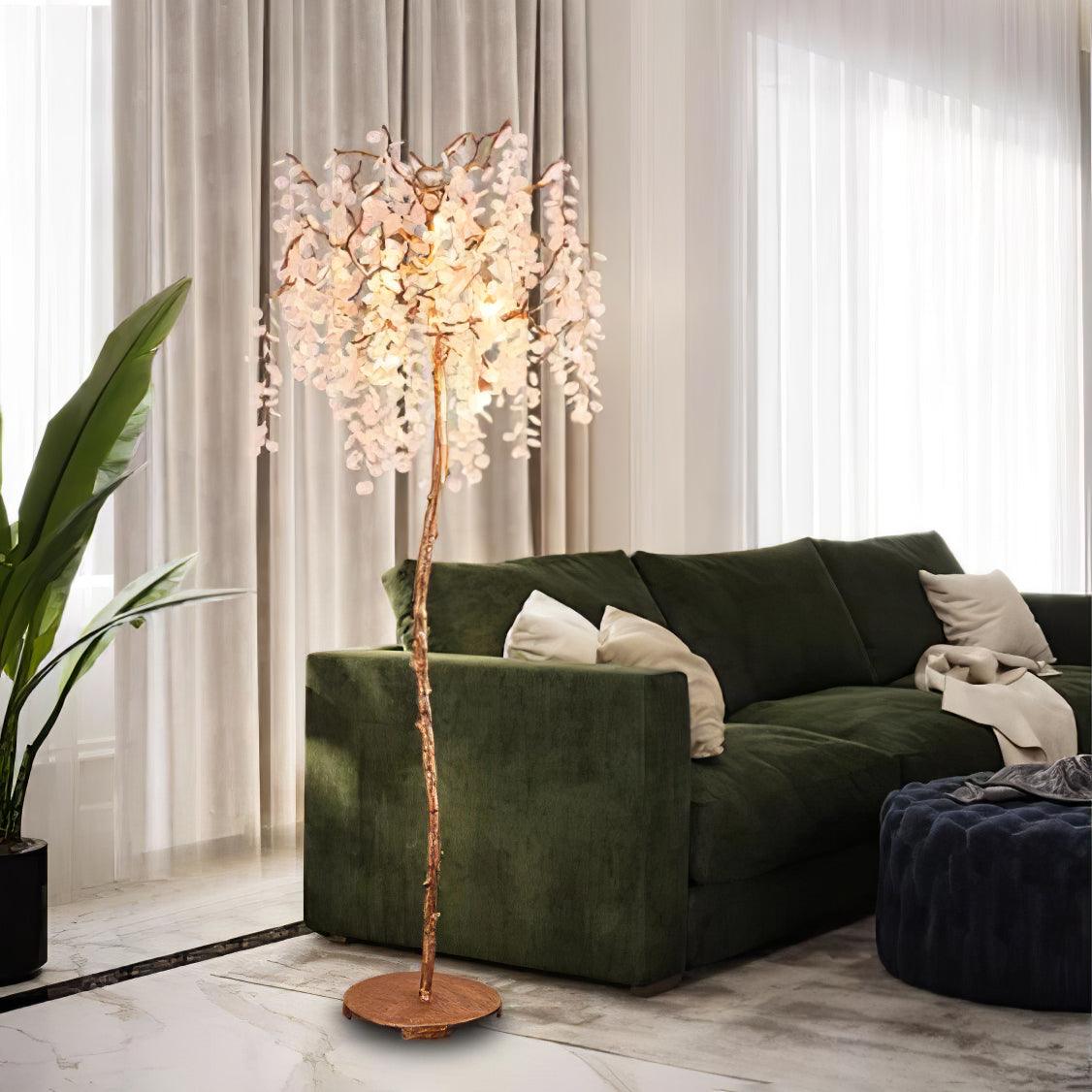 Arsorir Glass Tree Floor Lamp-Neutral Decor