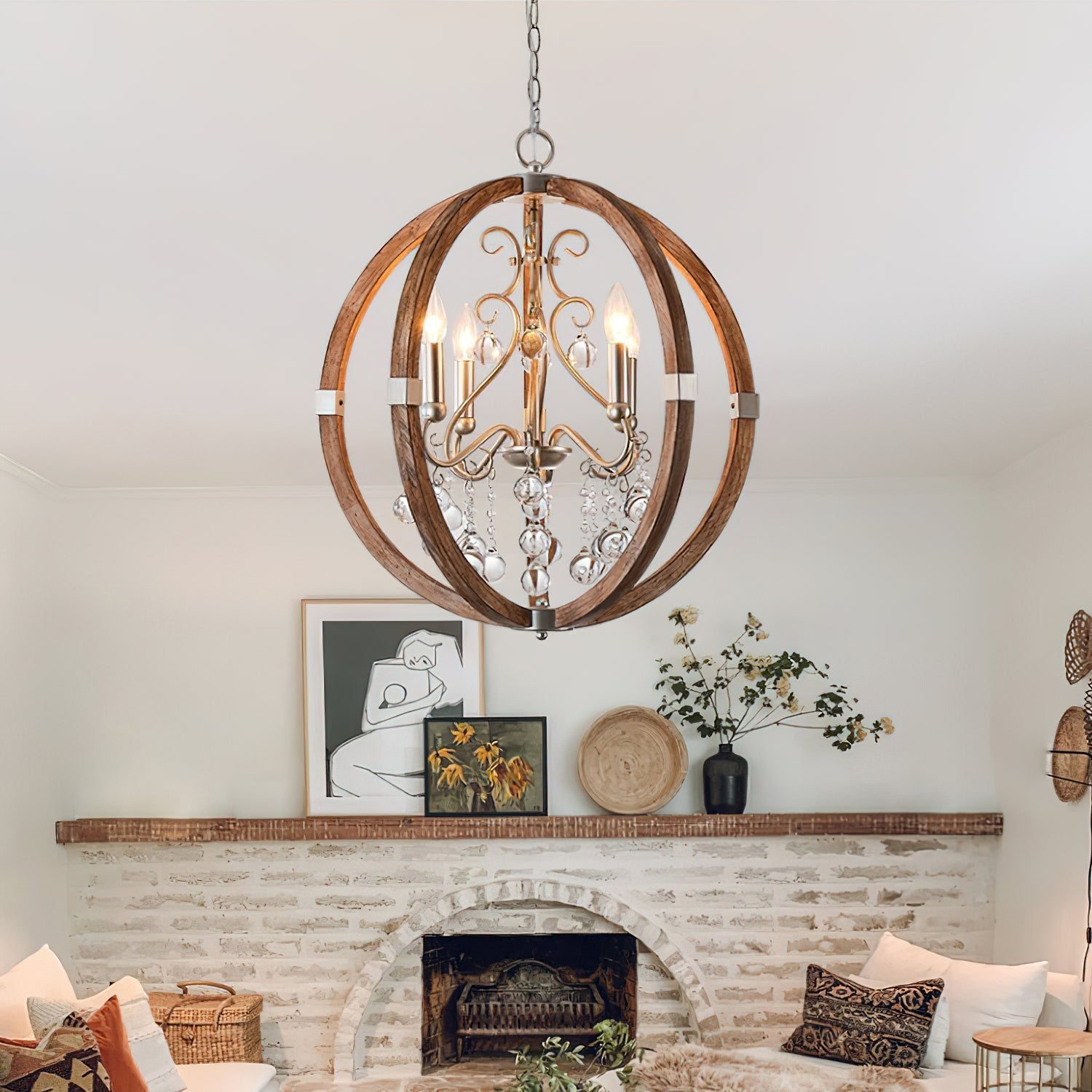 Isabella Wooden Pendant Lamp