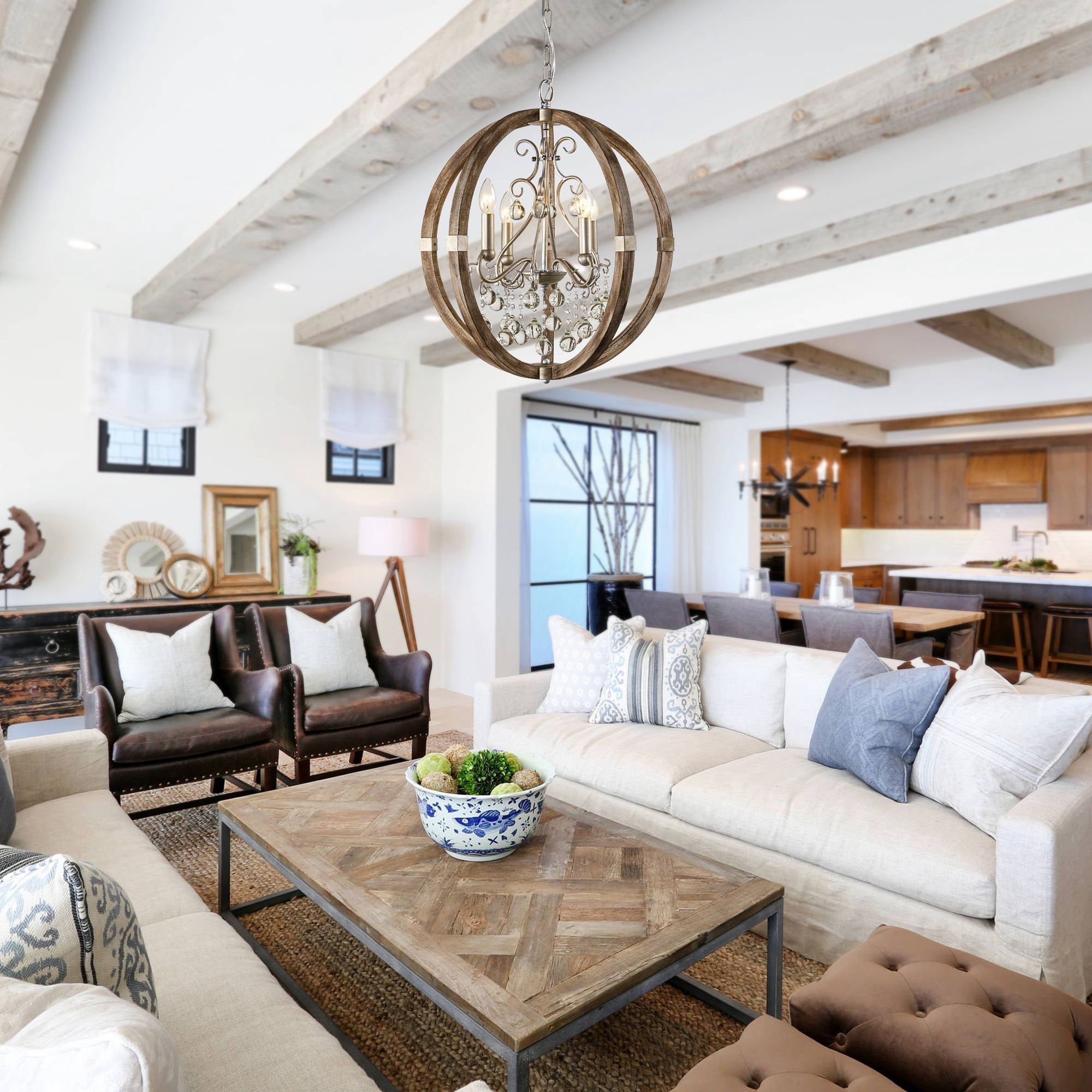 Isabella Wooden Pendant Lamp