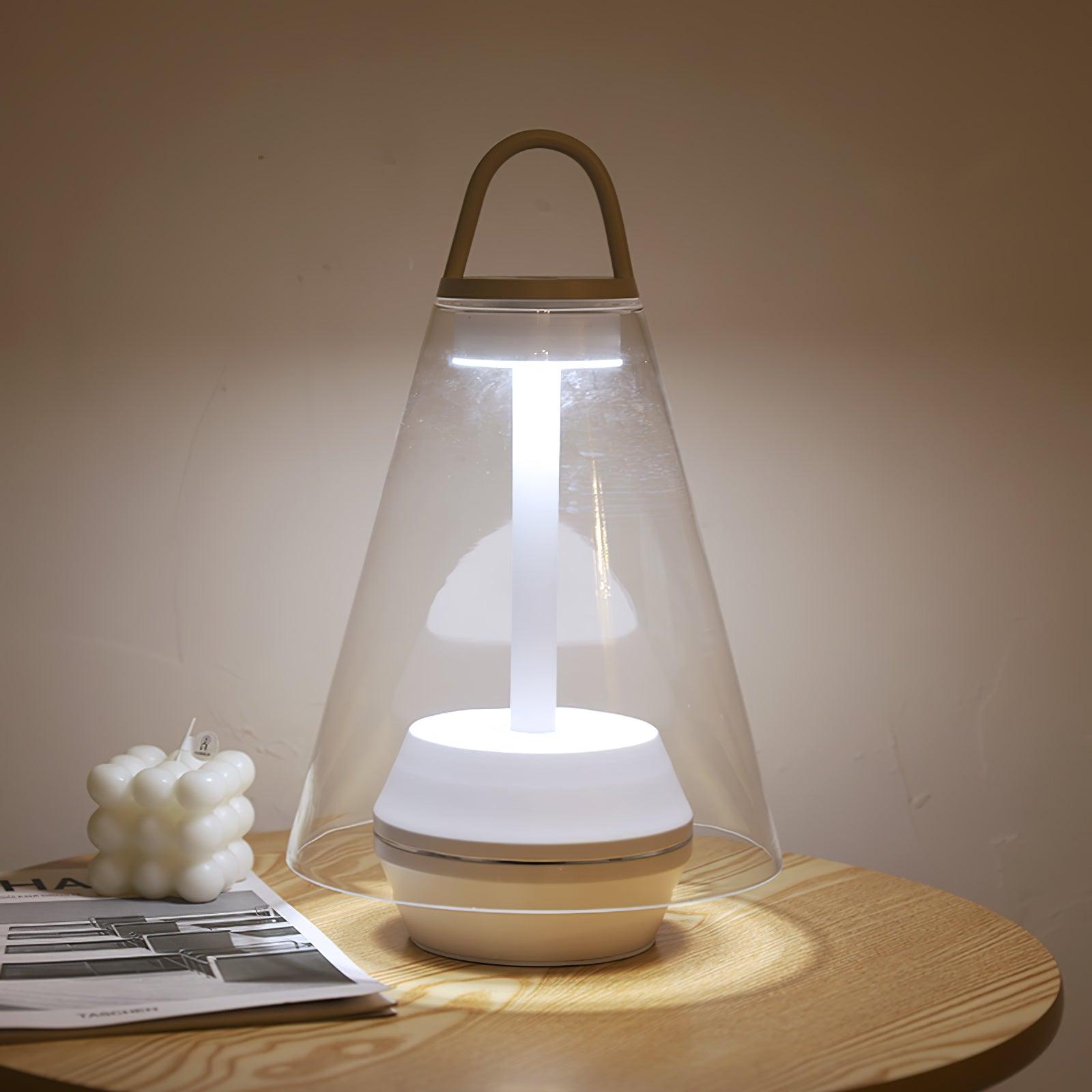 Emarir Scandinavian Glass Table Lamp-Neutral Decor