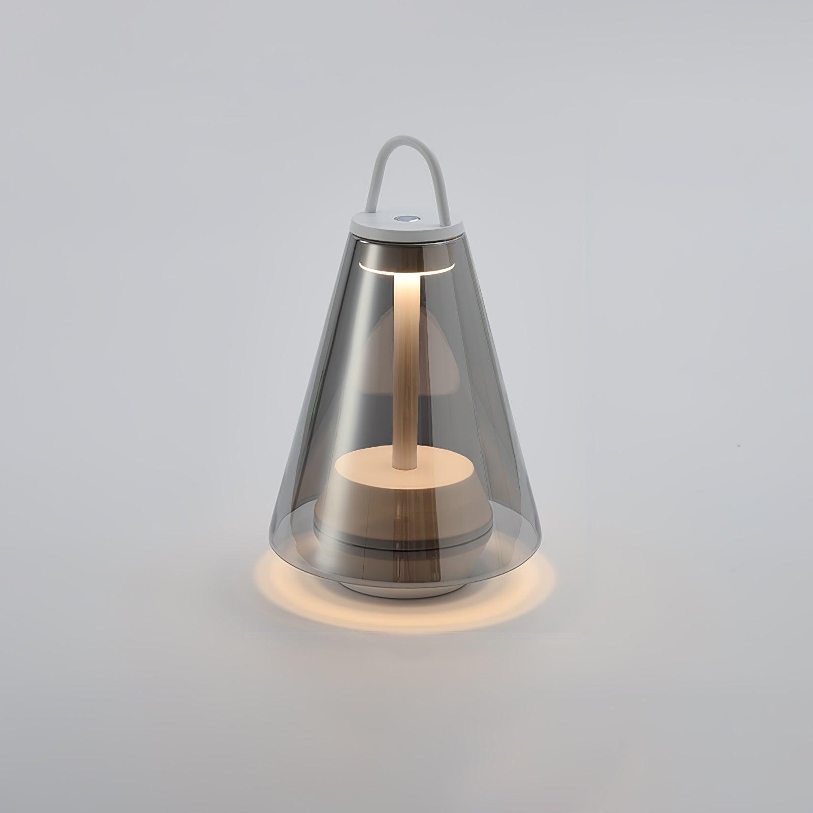 Emarir Scandinavian Glass Table Lamp-Neutral Decor