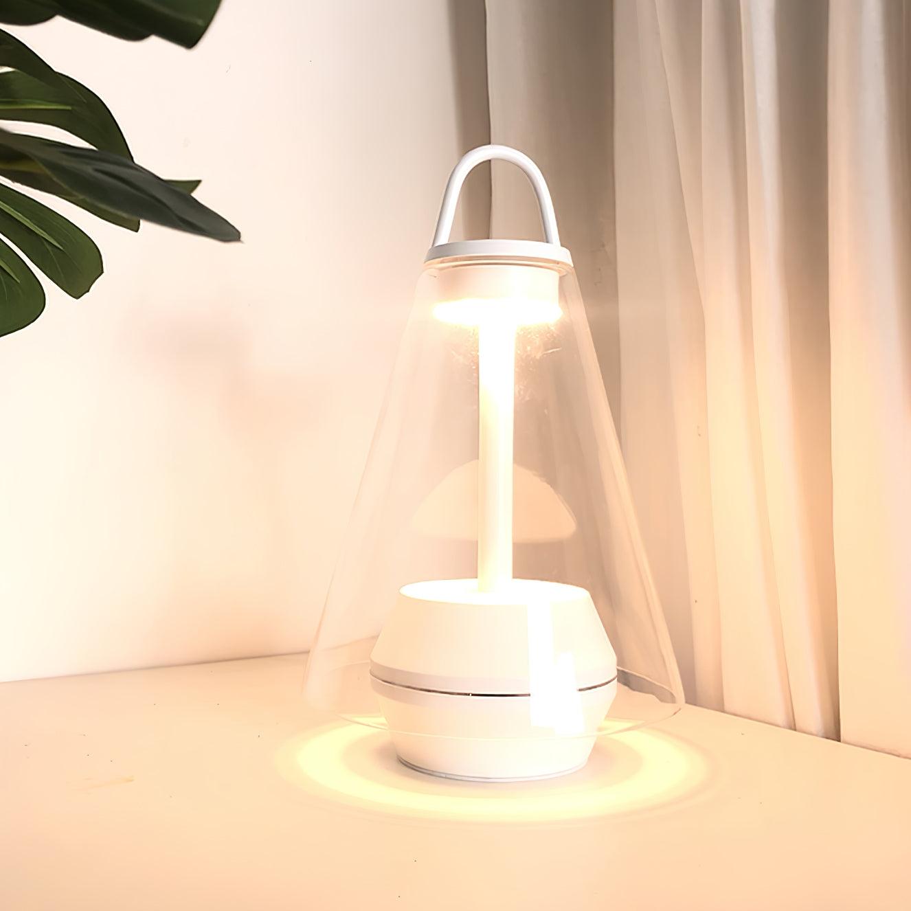 Emarir Scandinavian Glass Table Lamp-Neutral Decor