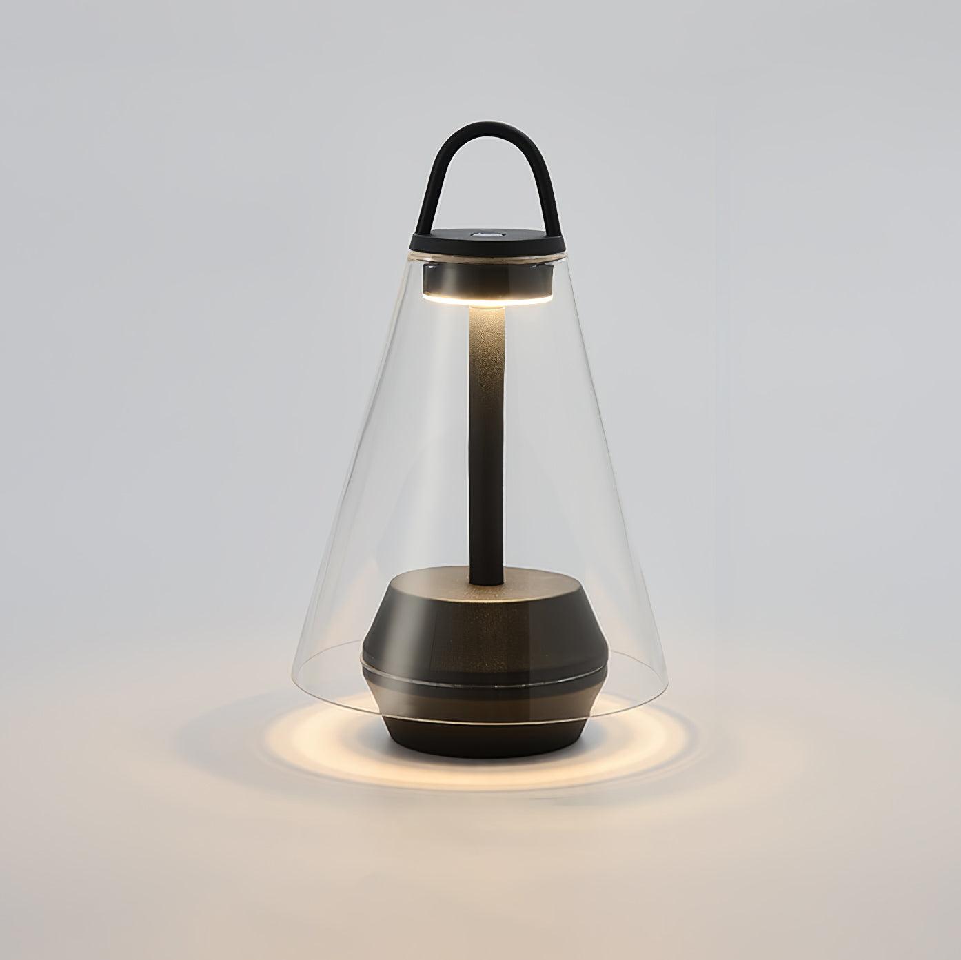 Emarir Scandinavian Glass Table Lamp-Neutral Decor
