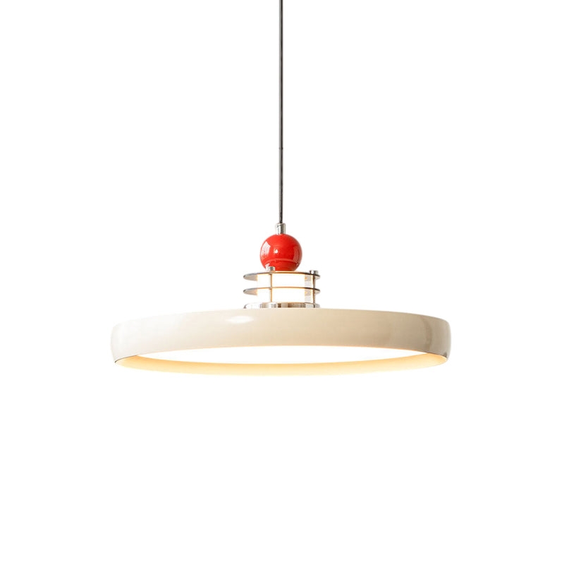 The white Sia pendant light complementing a bright and airy room.