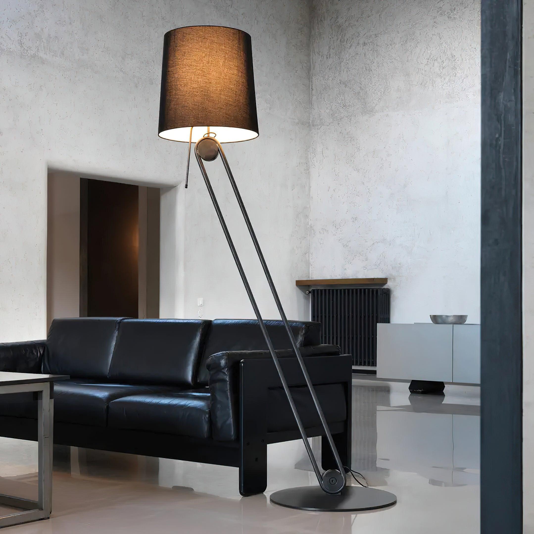 Zarina Minimalist Fabric Floor Lamp-Neutral Decor
