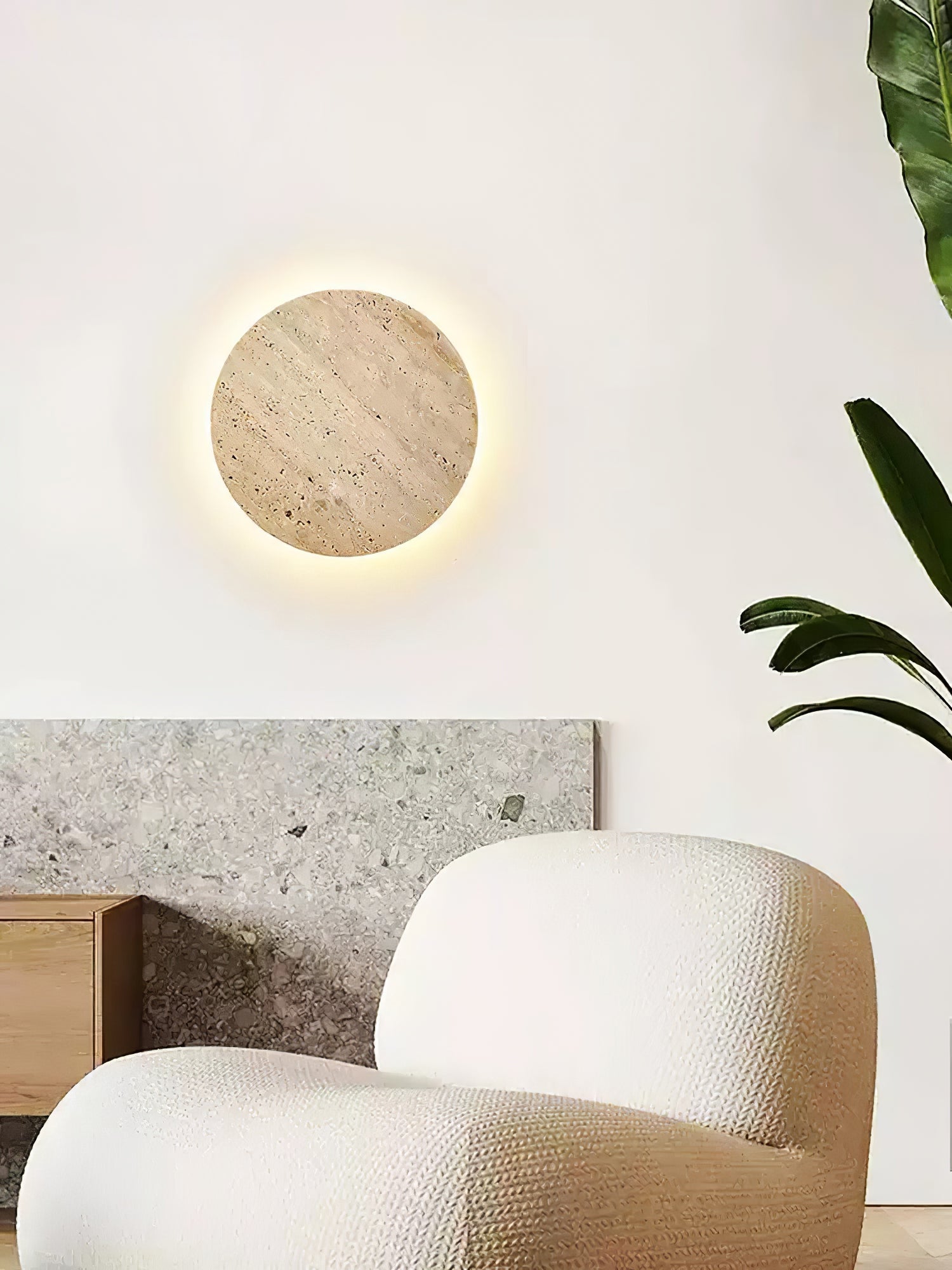 Artale Travertine Wall Light-Neutral Decor