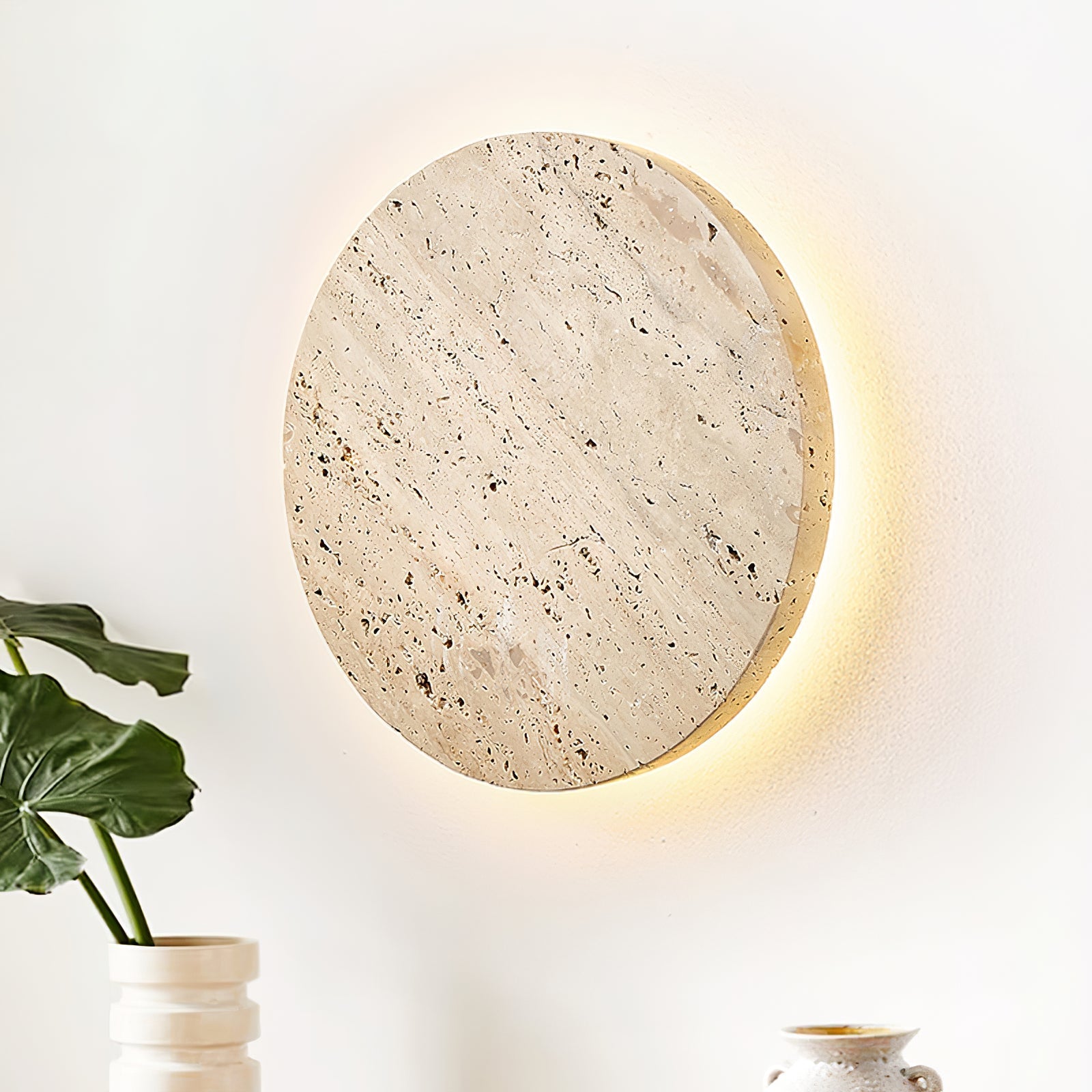Artale Travertine Wall Light-Neutral Decor