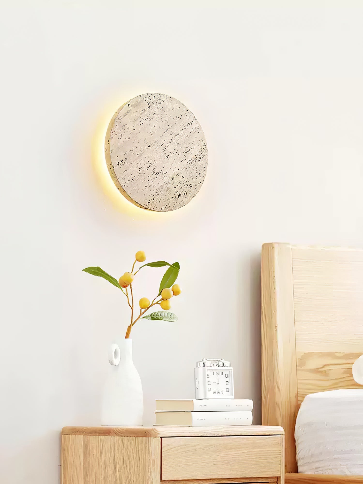 Artale Travertine Wall Light-Neutral Decor