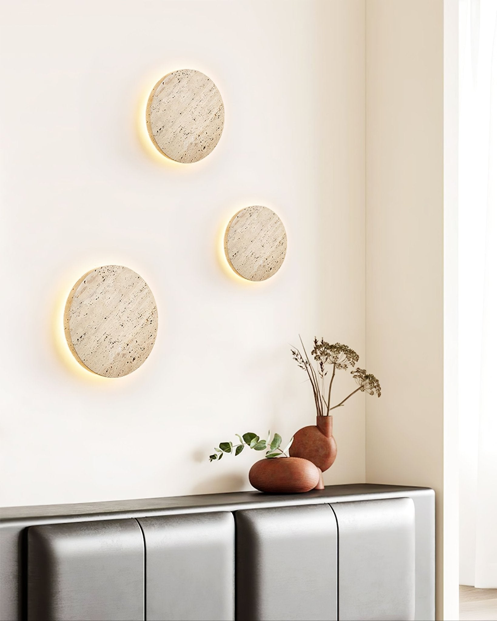 Artale Travertine Wall Light-Neutral Decor