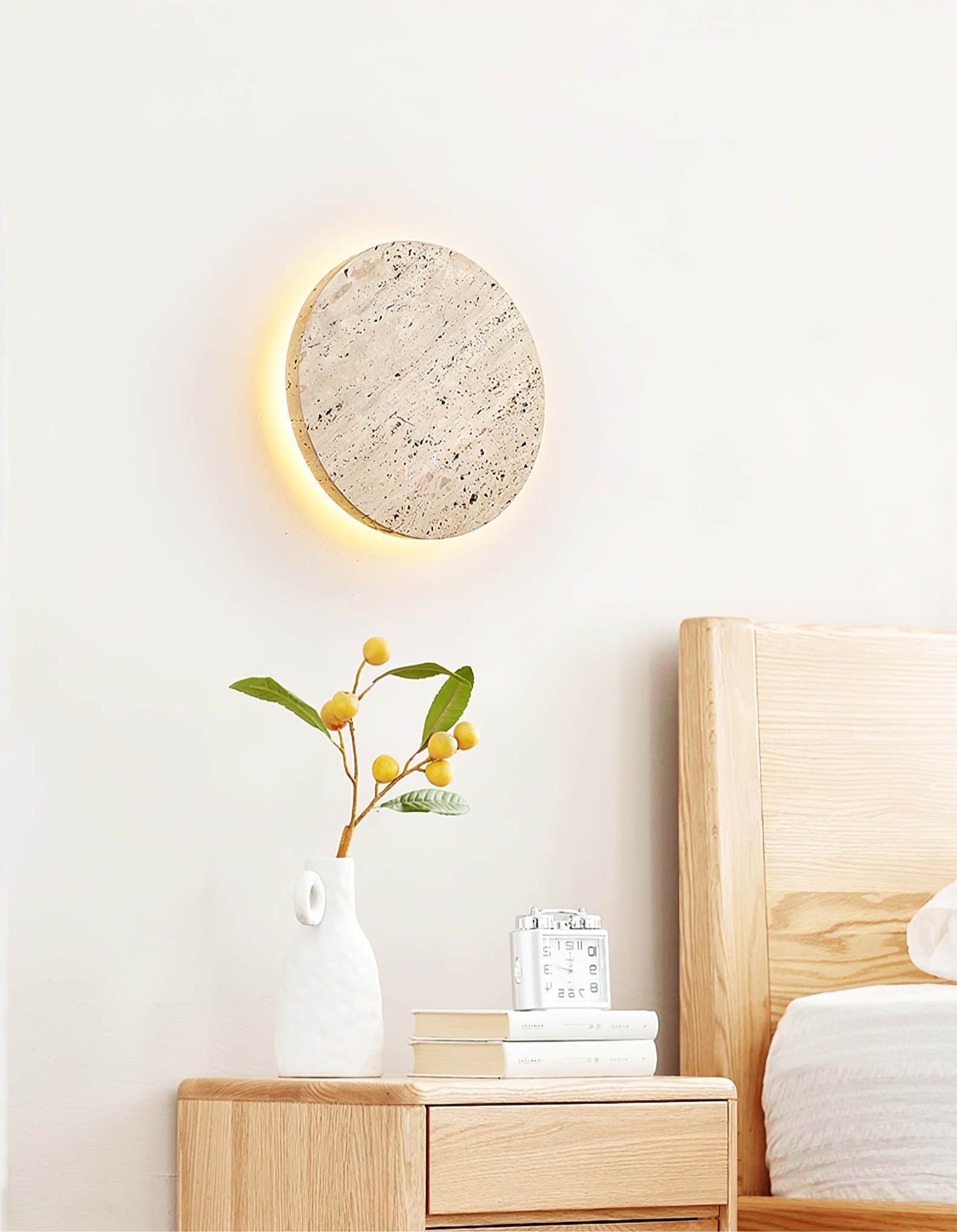 Artale Travertine Wall Light-Neutral Decor